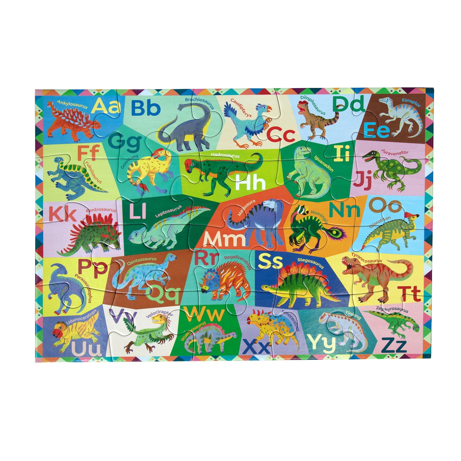 Dinosaur Alphabet 20 Piece Puzzle by eeBoo | Unique Fun Gifts
