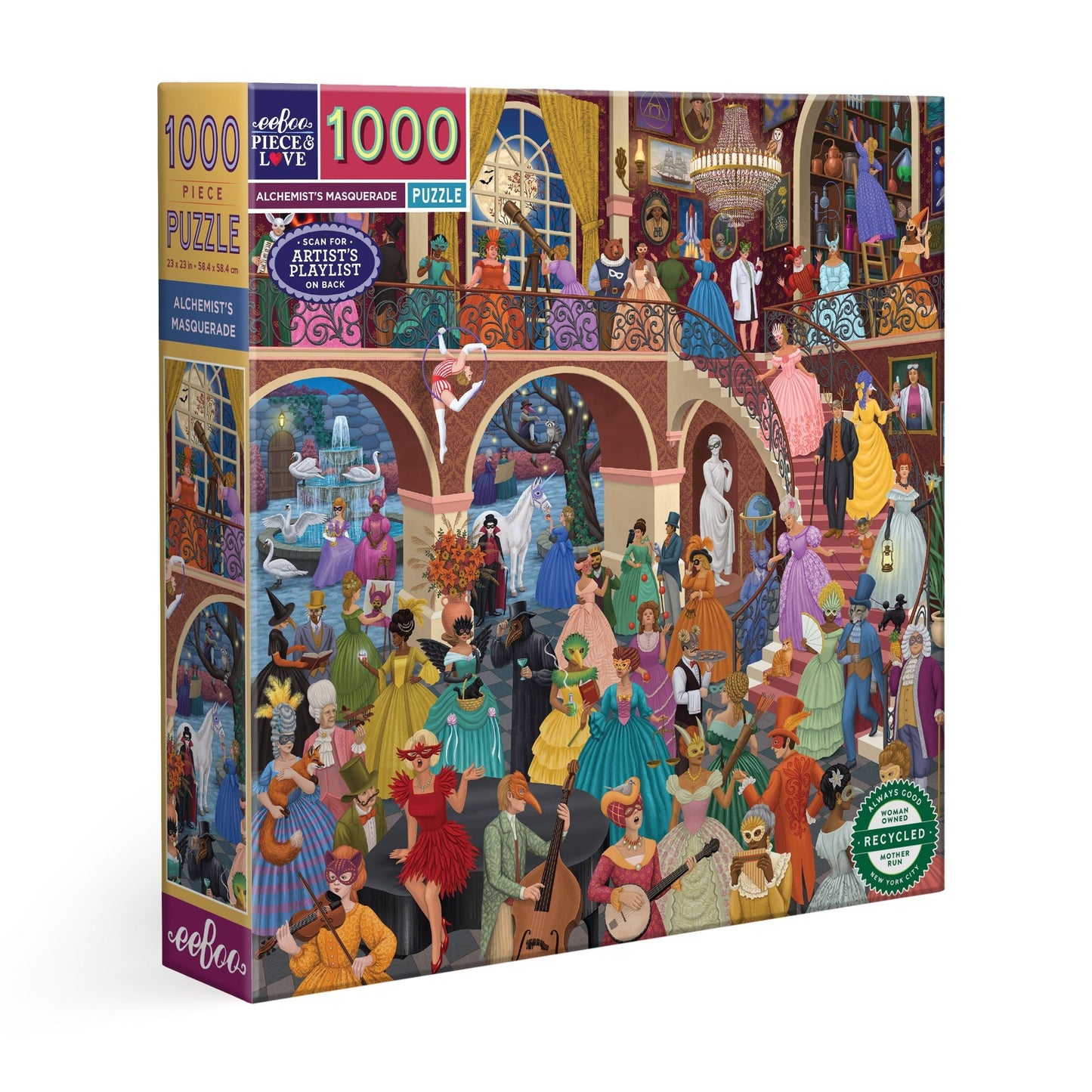 Alchemist's Masquerade 1000 Sq Jigsaw Puzzle by eeBoo | Unique Beautiful Gifts