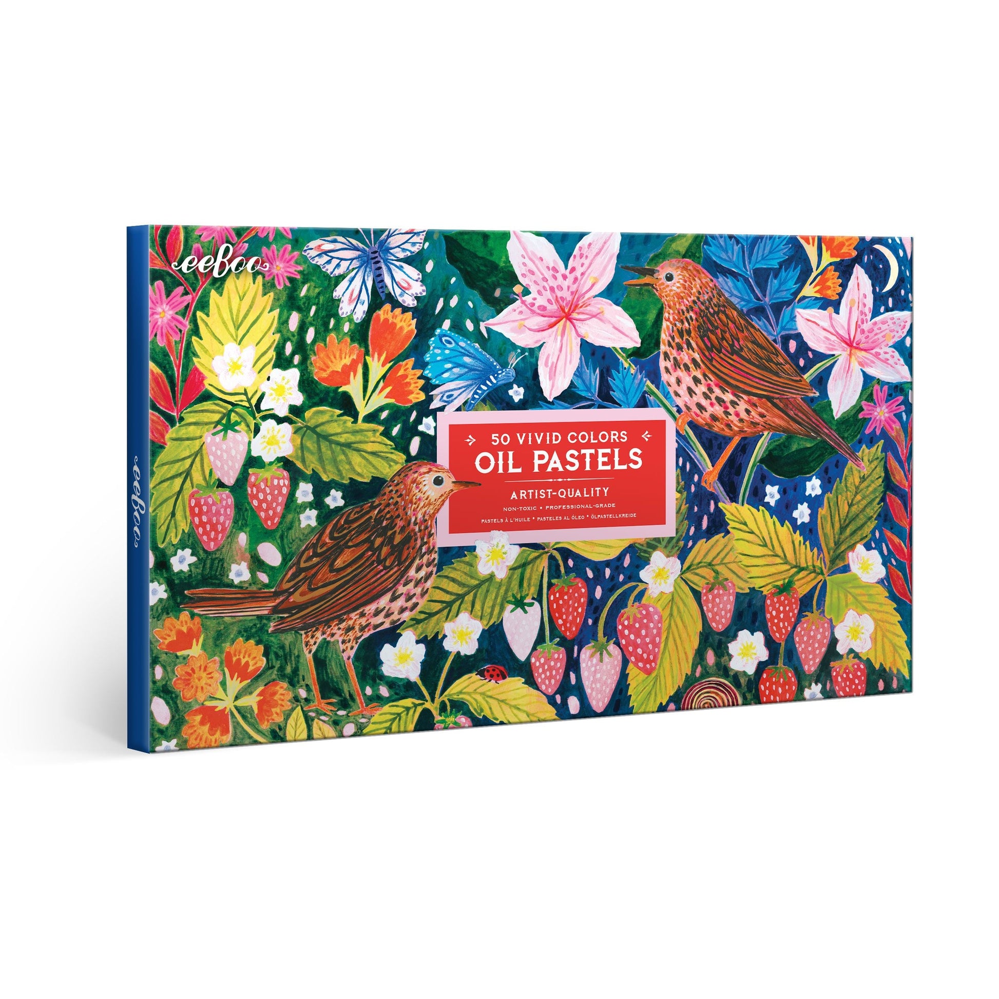 Strawberry Peeps 50 Oil Pastels by eeBoo | Unique Beautiful Gifts