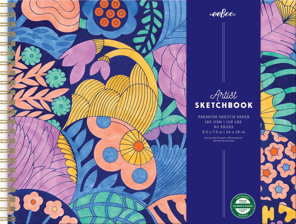 Cecilia's Hardcover Artist Sketchbook by eeBoo | Unique Beautiful Gifts