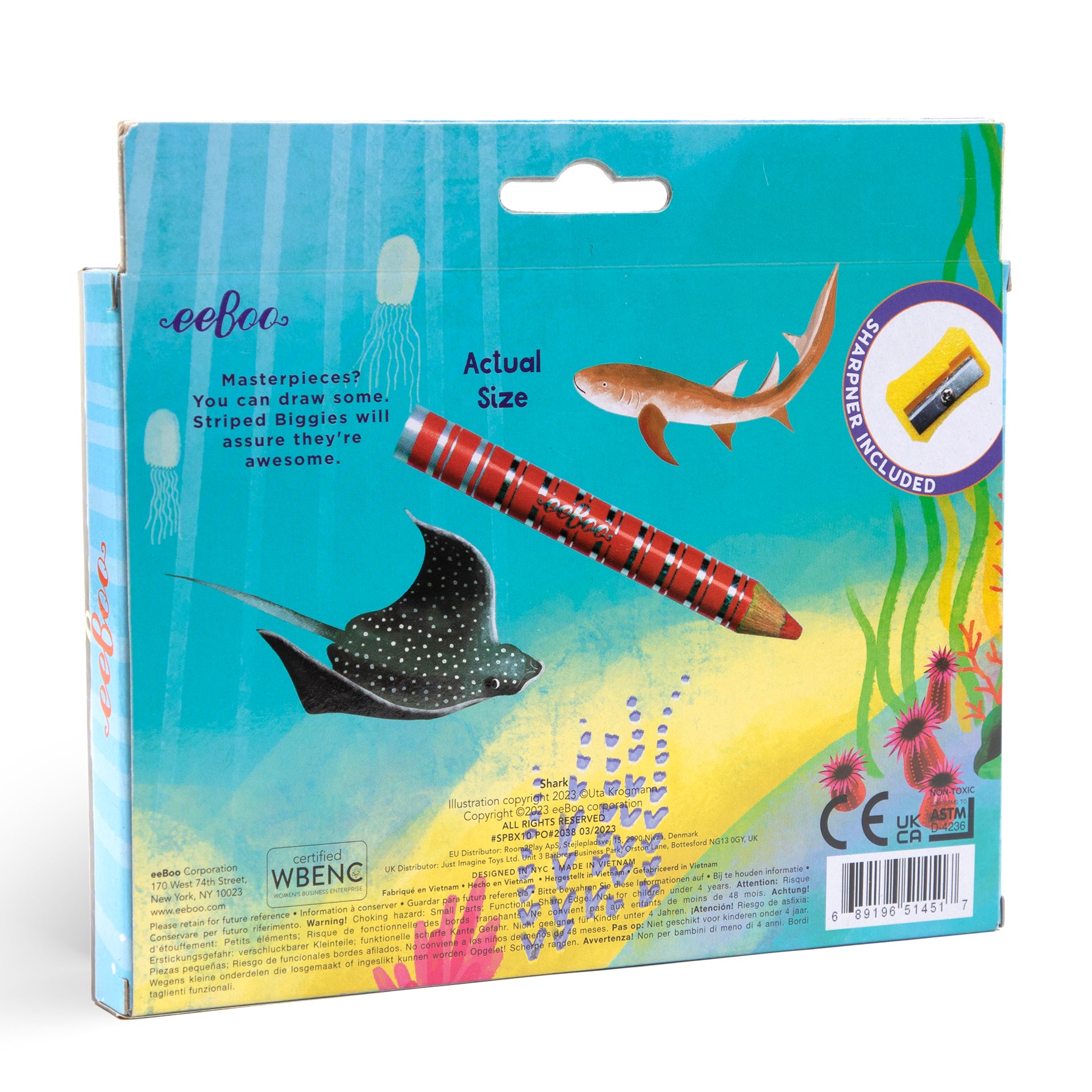 Shark 12 Special Biggie Pencil Assortment | Unique Great Gifts for Kids & Adults