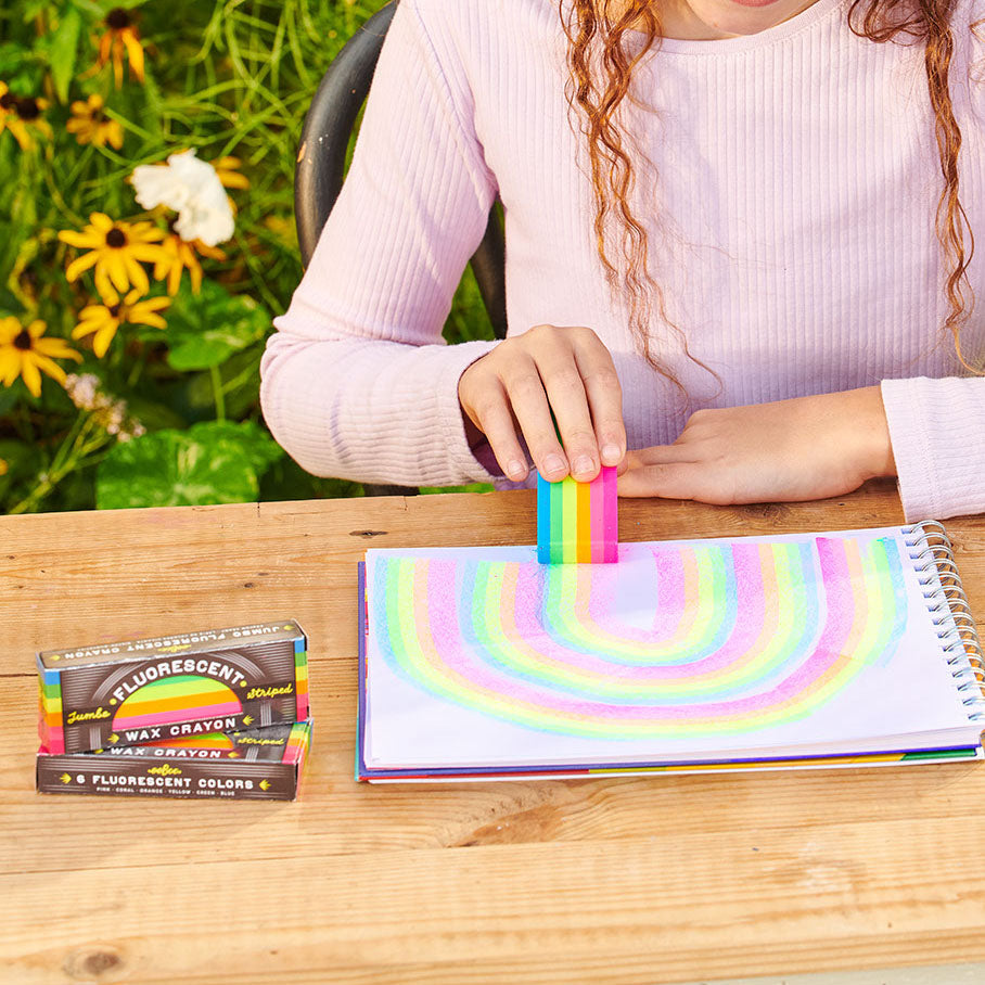 Fluorescent Jumbo Crayon Assortment by eeBoo | Unique Fun Gifts