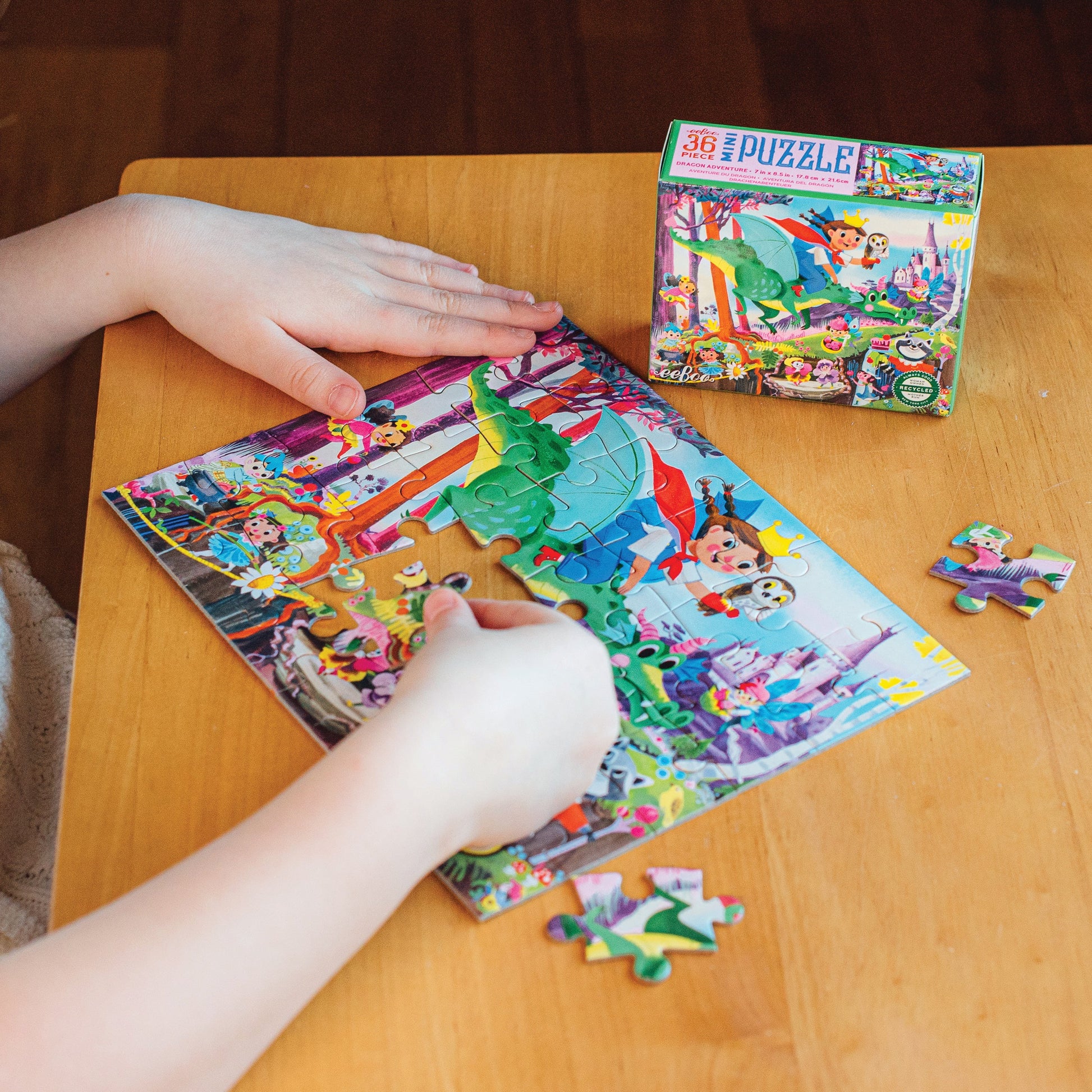 Fairies & Tales Mini Puzzle Assortment by eeBoo | Unique Fun Gifts