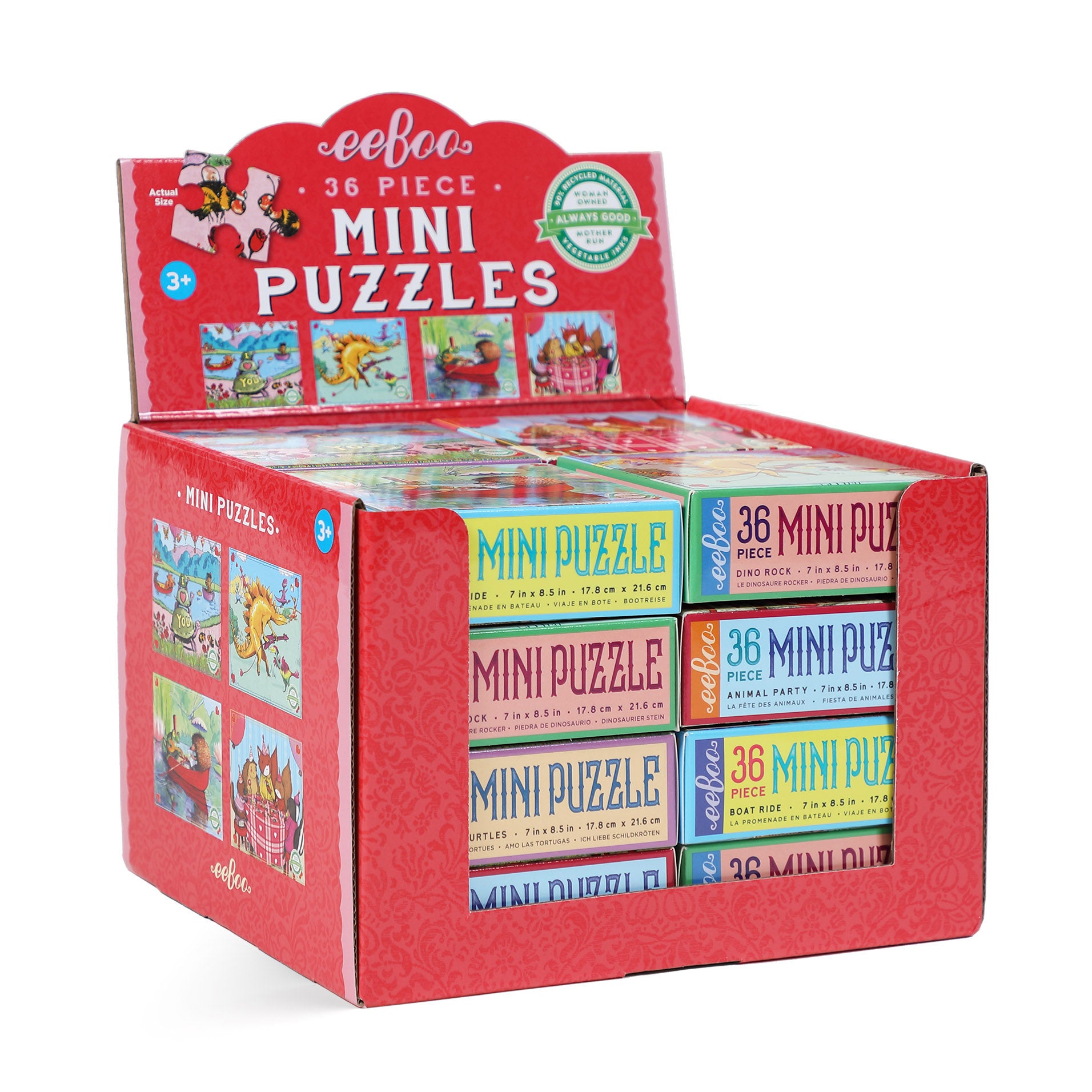 Miniature Valentine Puzzle Assortment |  Gifts by eeBoo