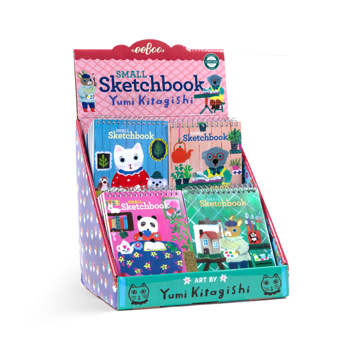 Yumi Small Sketchbook Assortment by eeBoo | Unique Fun Gifts