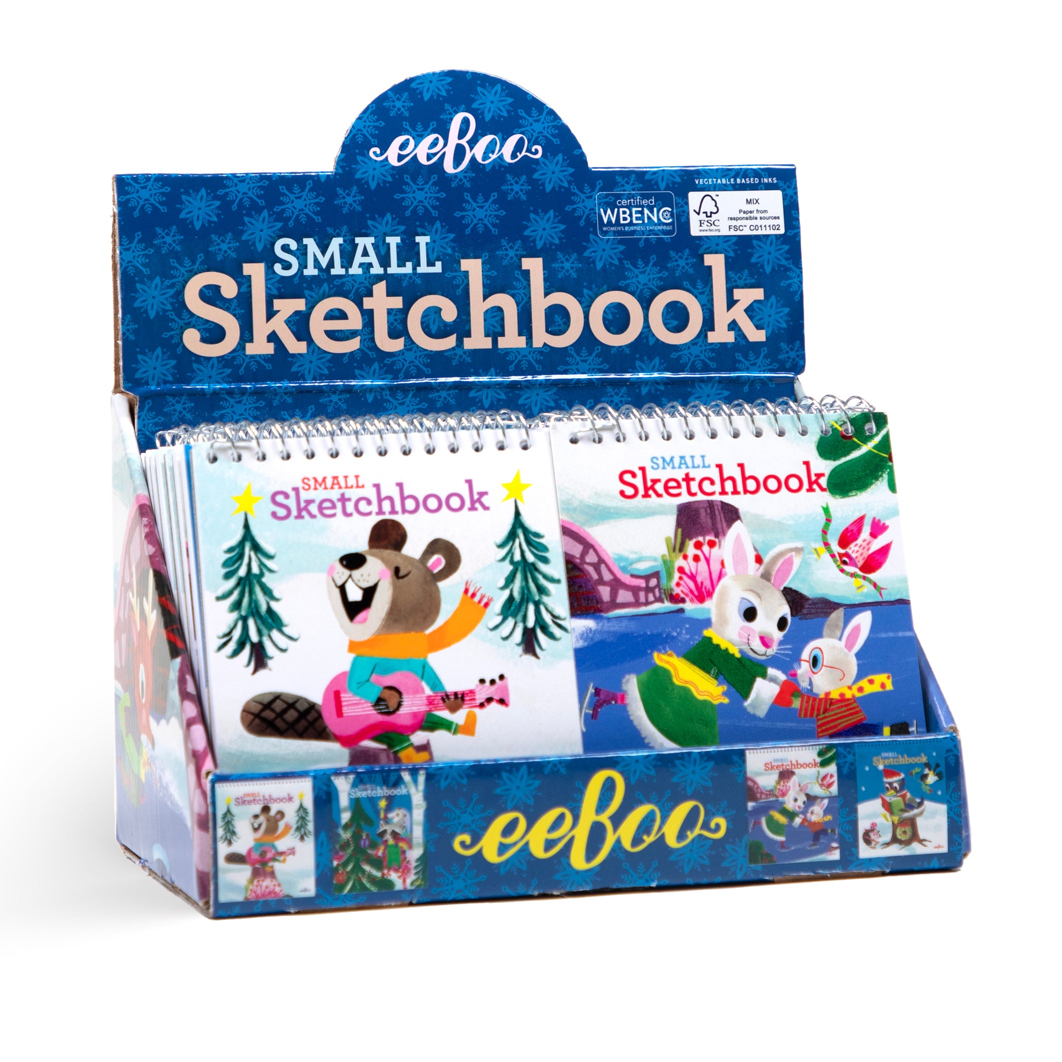 Small Sketchbooks Winter Assortment (24 units) Unique Birthday Party – eeBoo
