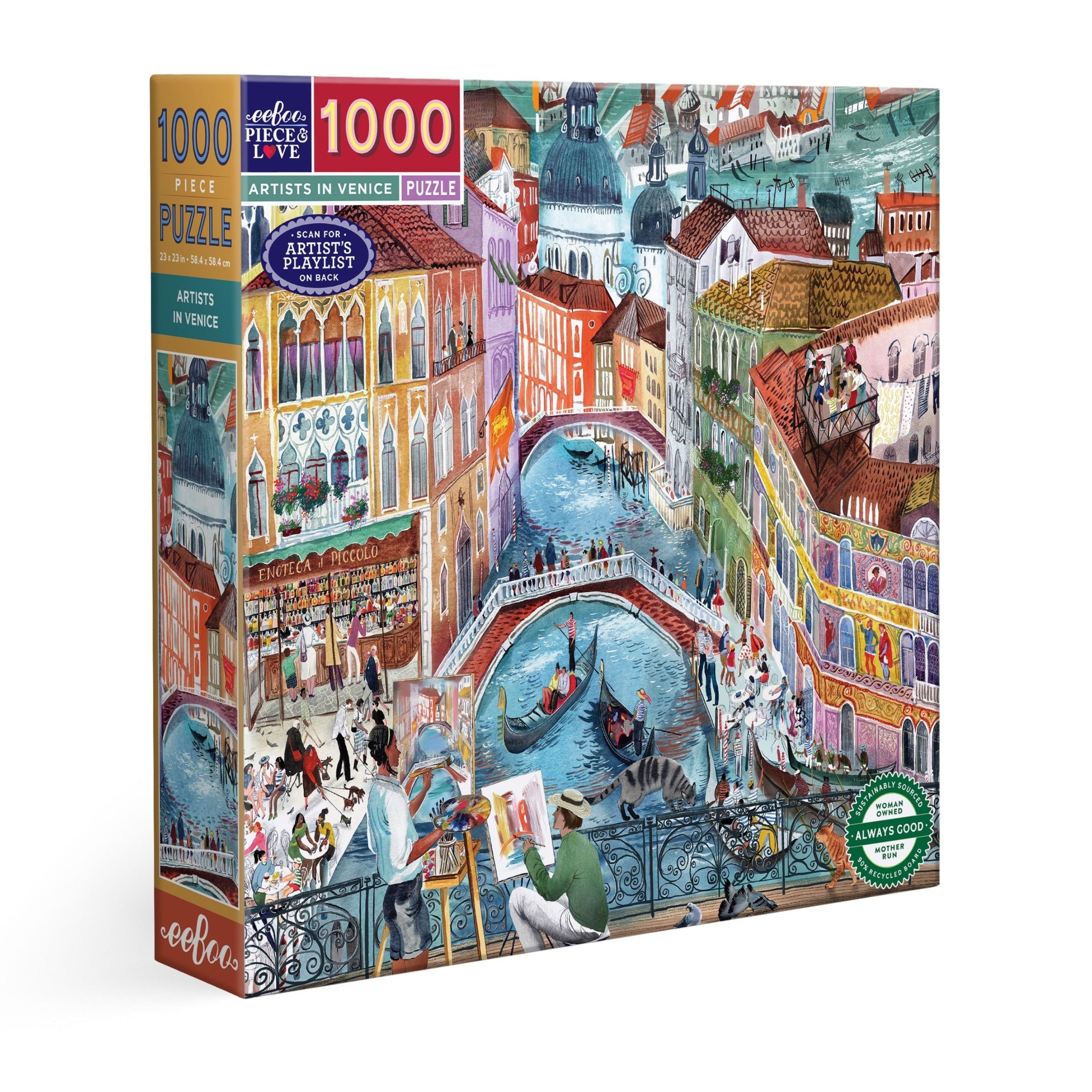 bonheurページ⋆* Artists in Venice 1000 Piece Puzzle – eeBoo