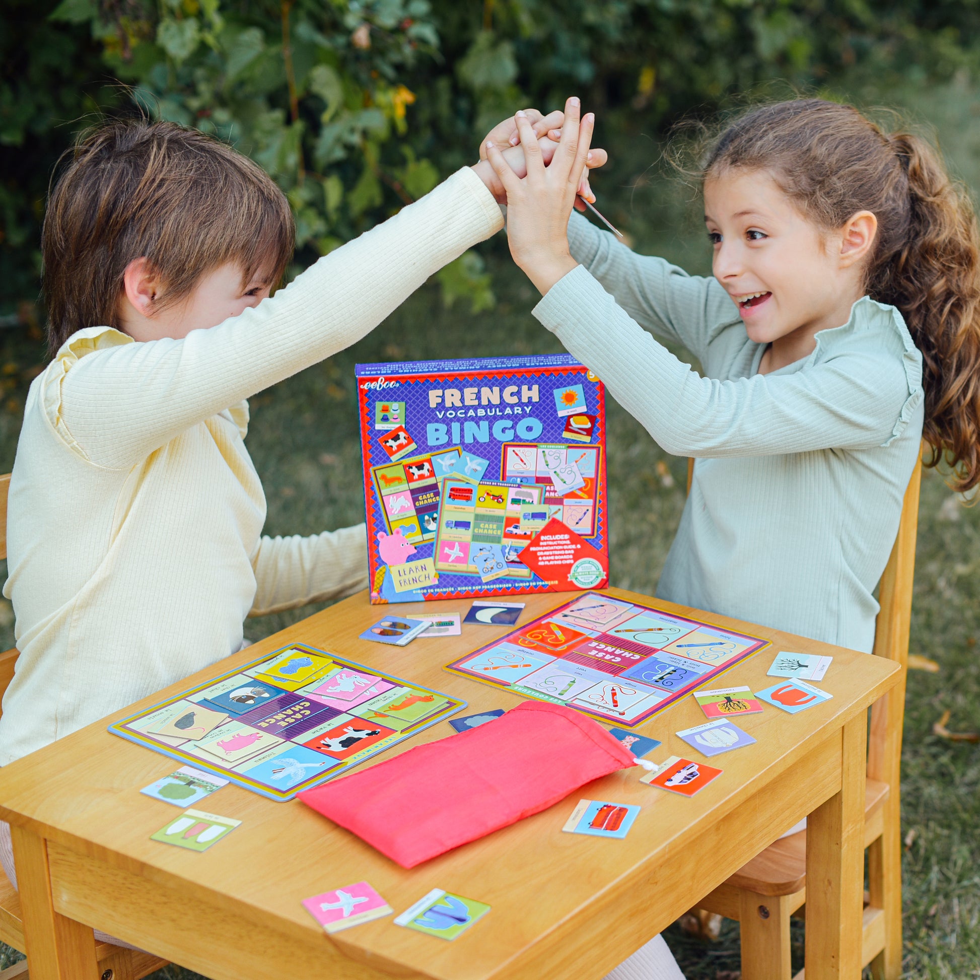 French Bingo Language Award Winning Game by eeBoo | Great Educational Gifts for Elementary Kids 5+