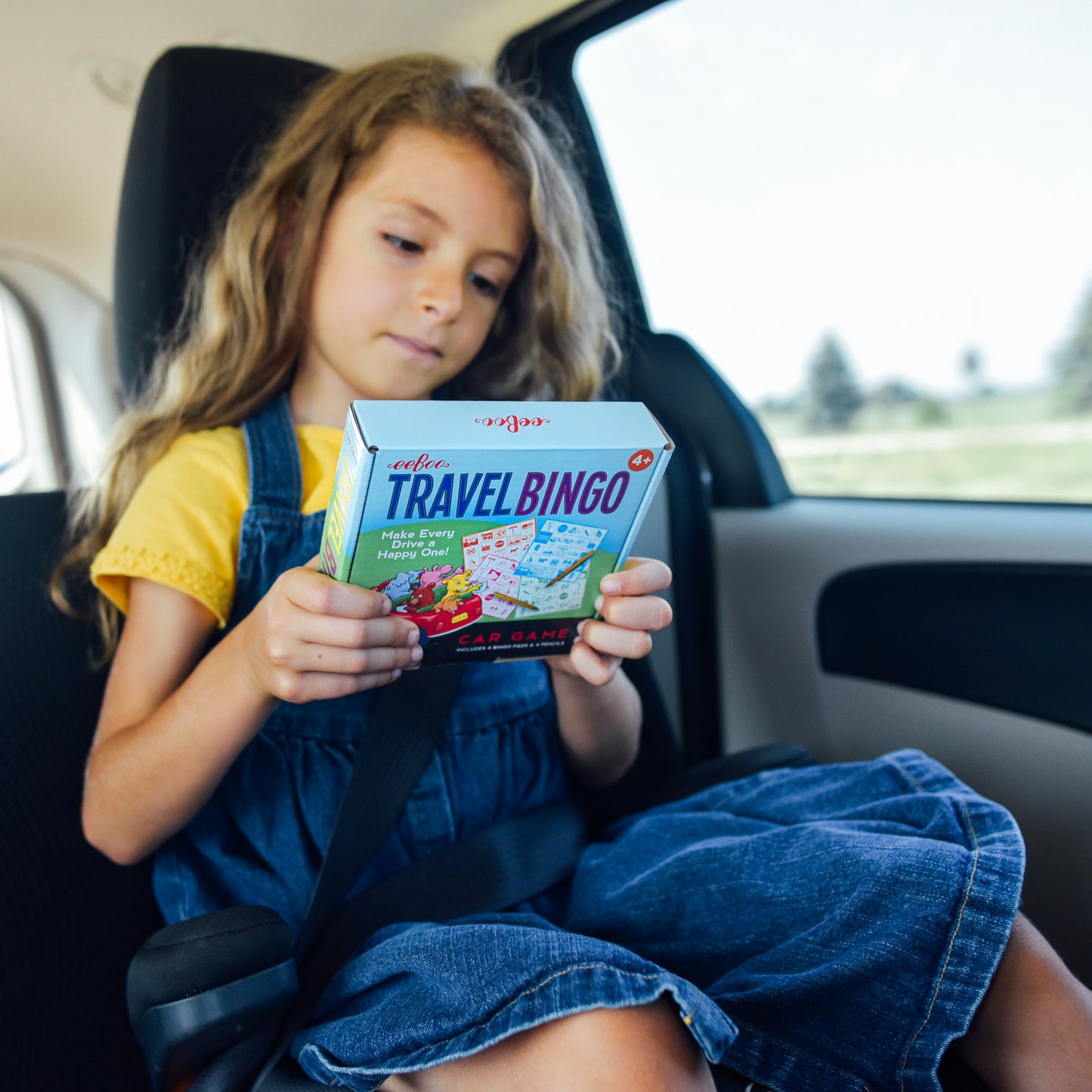 Classic Travel Bingo Game for Car Trips eeBoo for Kids Ages 4+