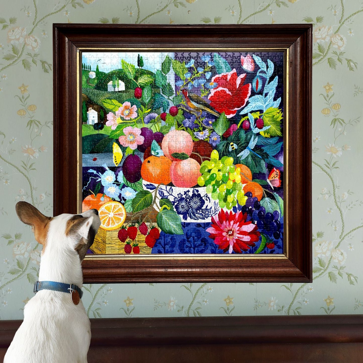 Stone Fruit Still Life 1000 Piece Puzzle by eeBoo | Unique Beautiful Gifts