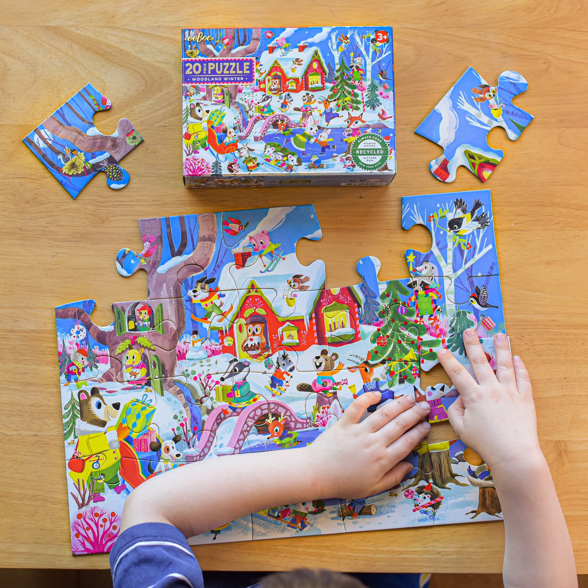 Woodland Winter 20 Piece Puzzle | Unique Fun Gifts for Kids Ages 3+