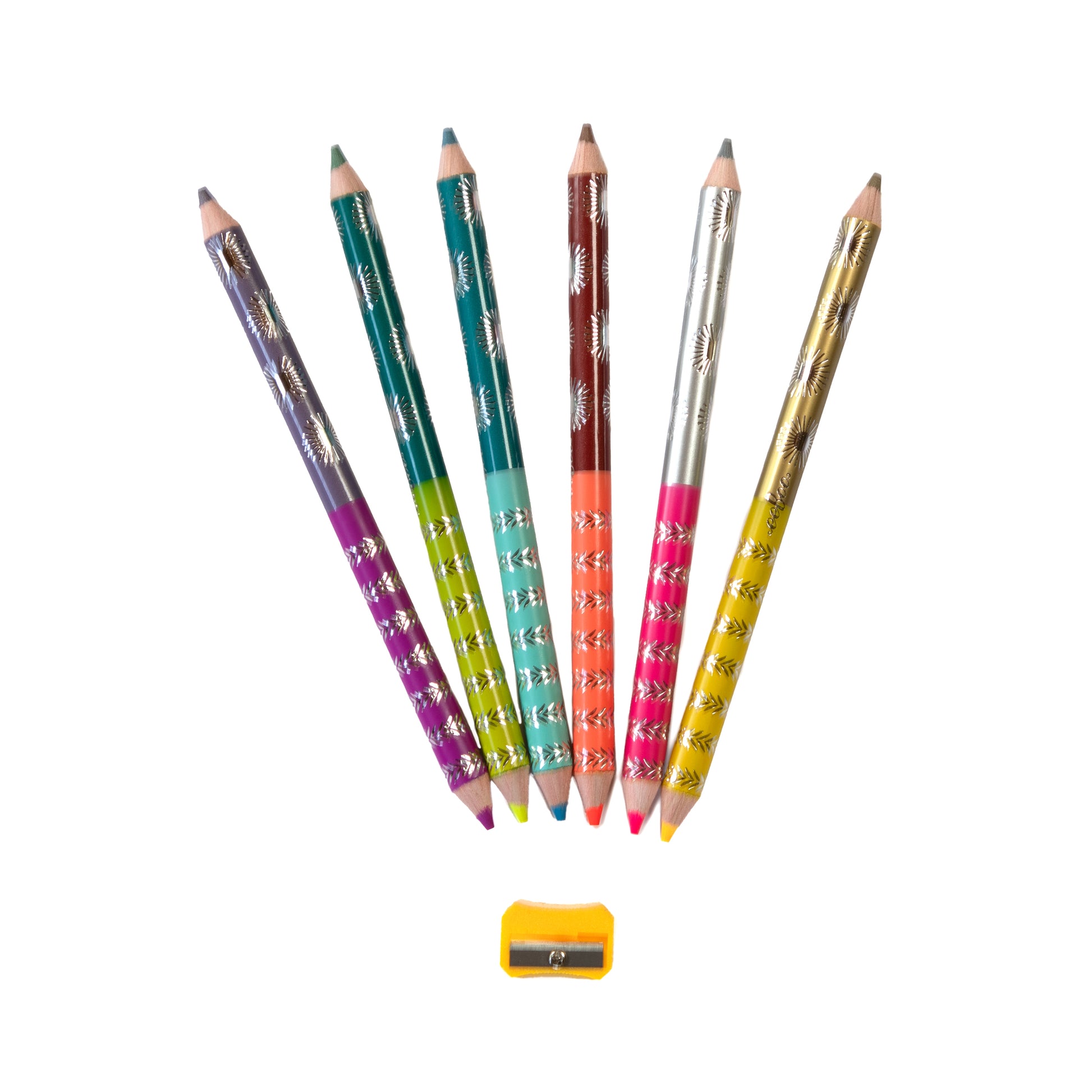 King Fox 6 Jumbo Color Pencils by eeBoo | Unique Fun Gifts