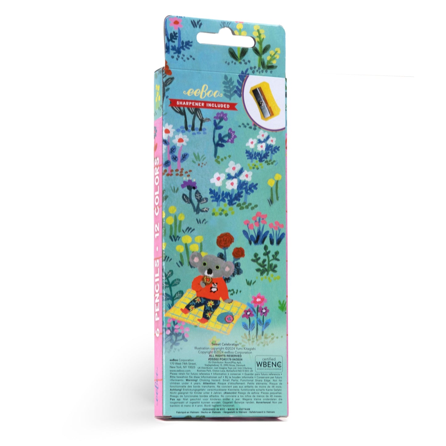 Sweet Celebration 6 Jumbo Color Pencils by eeBoo | Unique Fun Gifts