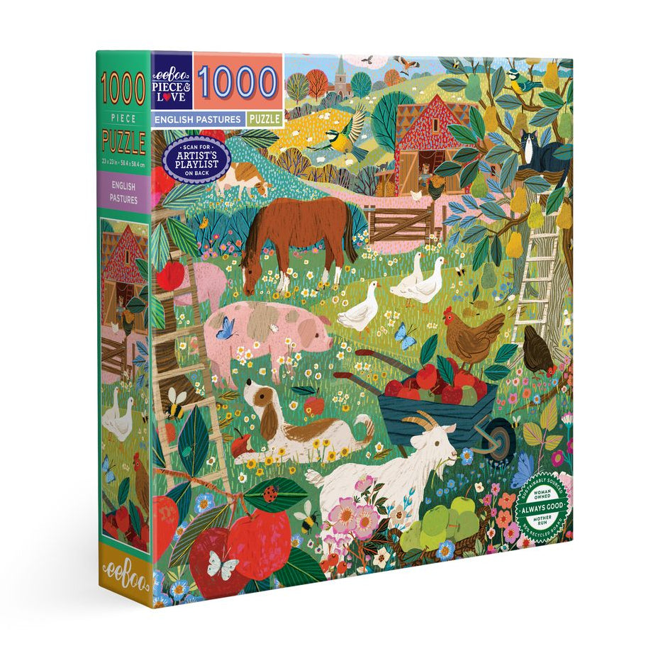 English Pastures 1000 Piece Puzzle – eeBoo