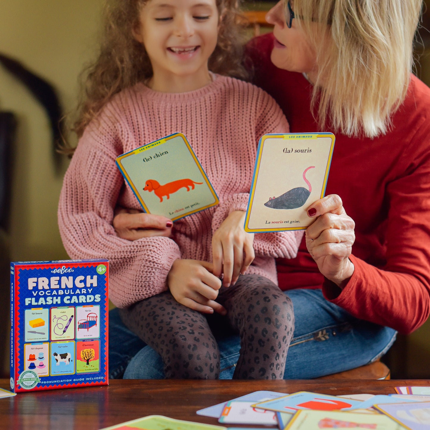 French Vocabulary Flash Cards for Language Learning eeBoo for Kids 4+