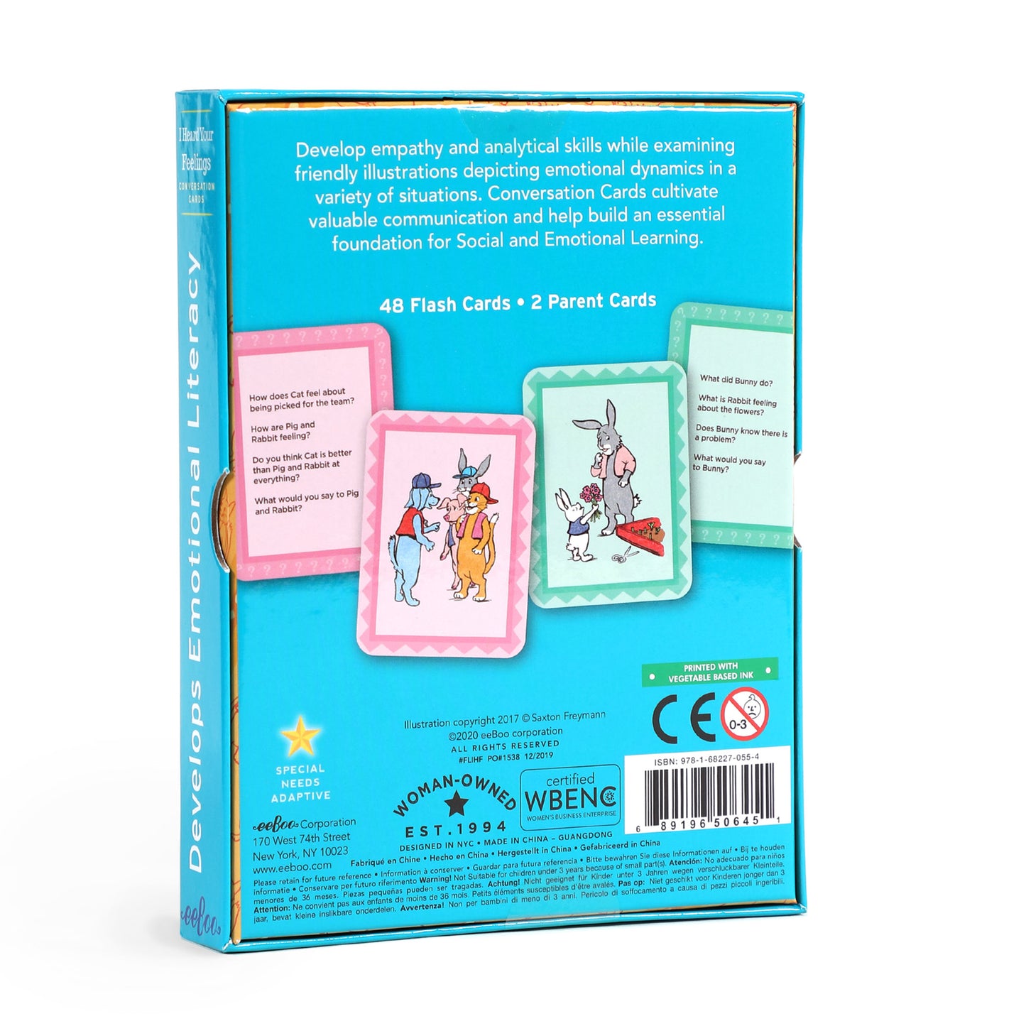 I Heard Your Feelings Social Emotional Flash Cards by eeBoo for kids 3+ | Special Needs Adaptable