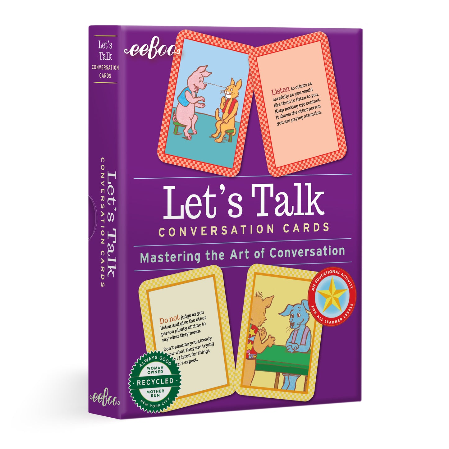 Let's Talk Conversation Cards for All Ages | Special Needs Adaptable | Master the Art of Conversation