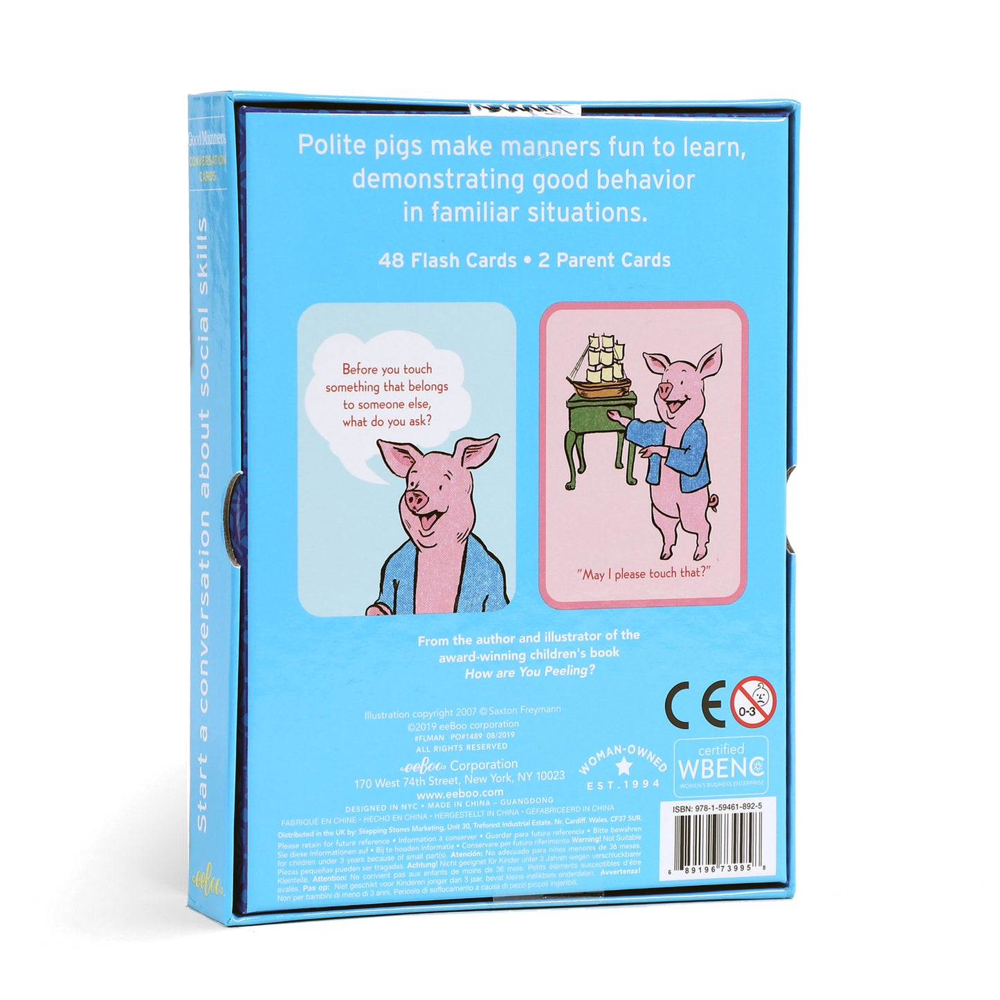 Good Manners Social Emotional Flash Cards by eeBoo for Kids Ages 3+