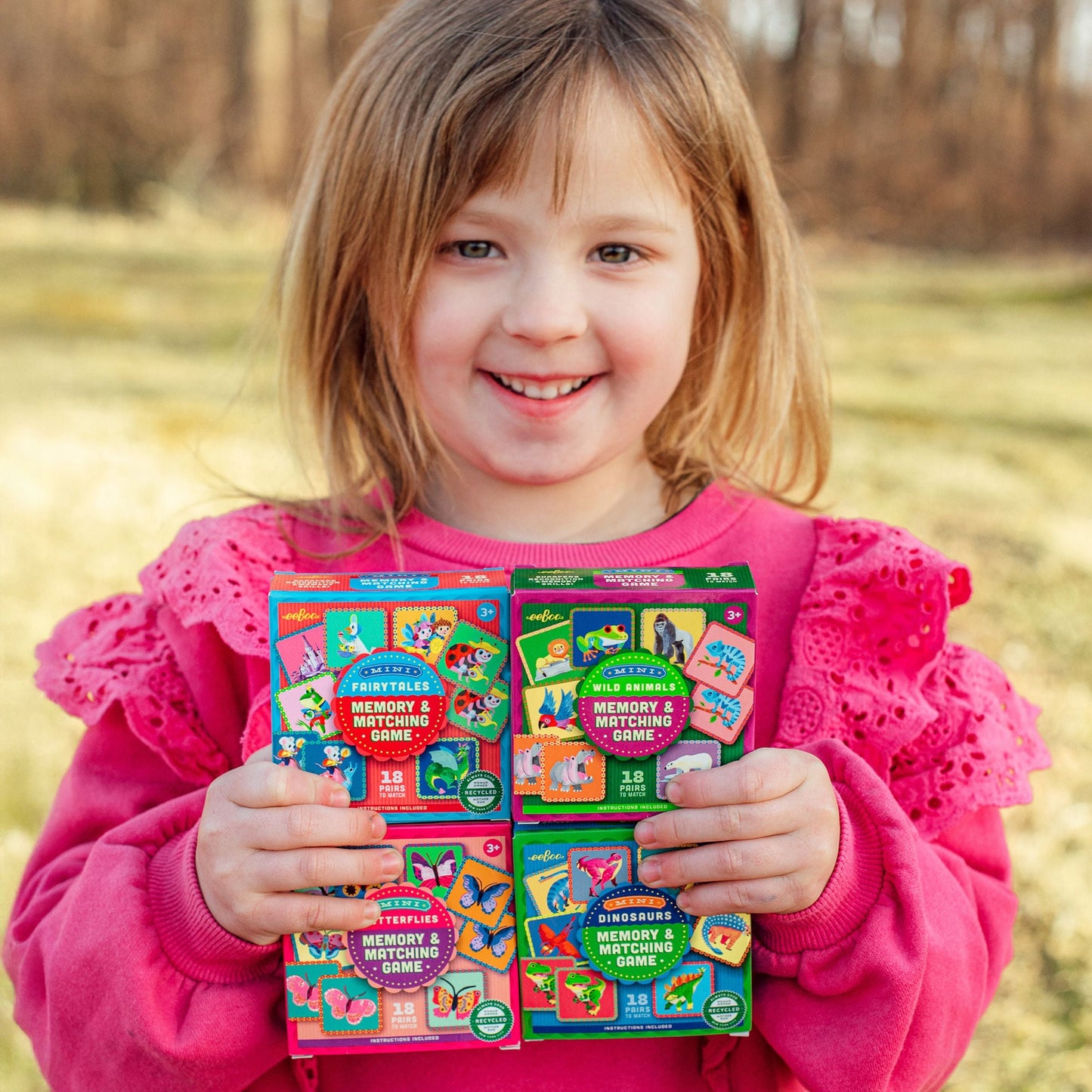 Mini Memory Game Assortment (16) by eeBoo | Unique Fun Gifts