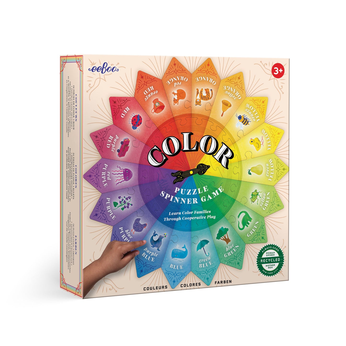 Color Puzzle Spinner Game by eeBoo | Unique Fun Gifts