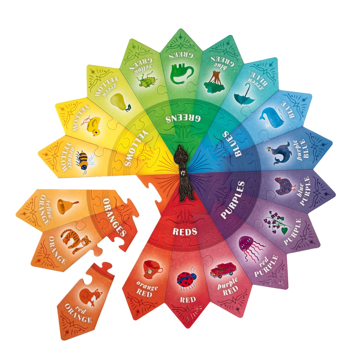 Color Puzzle Spinner Game by eeBoo | Unique Fun Gifts