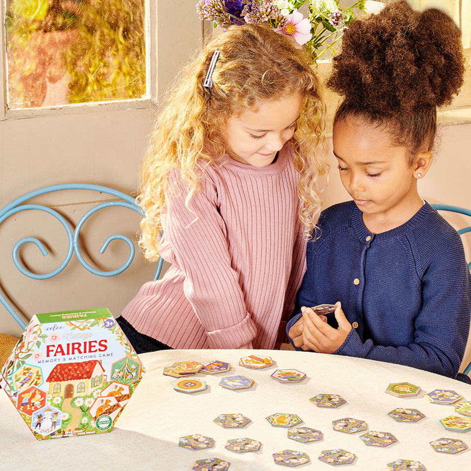 Cottage Fairies Hexagon Matching Game by eeBoo | Unique Fun Gifts