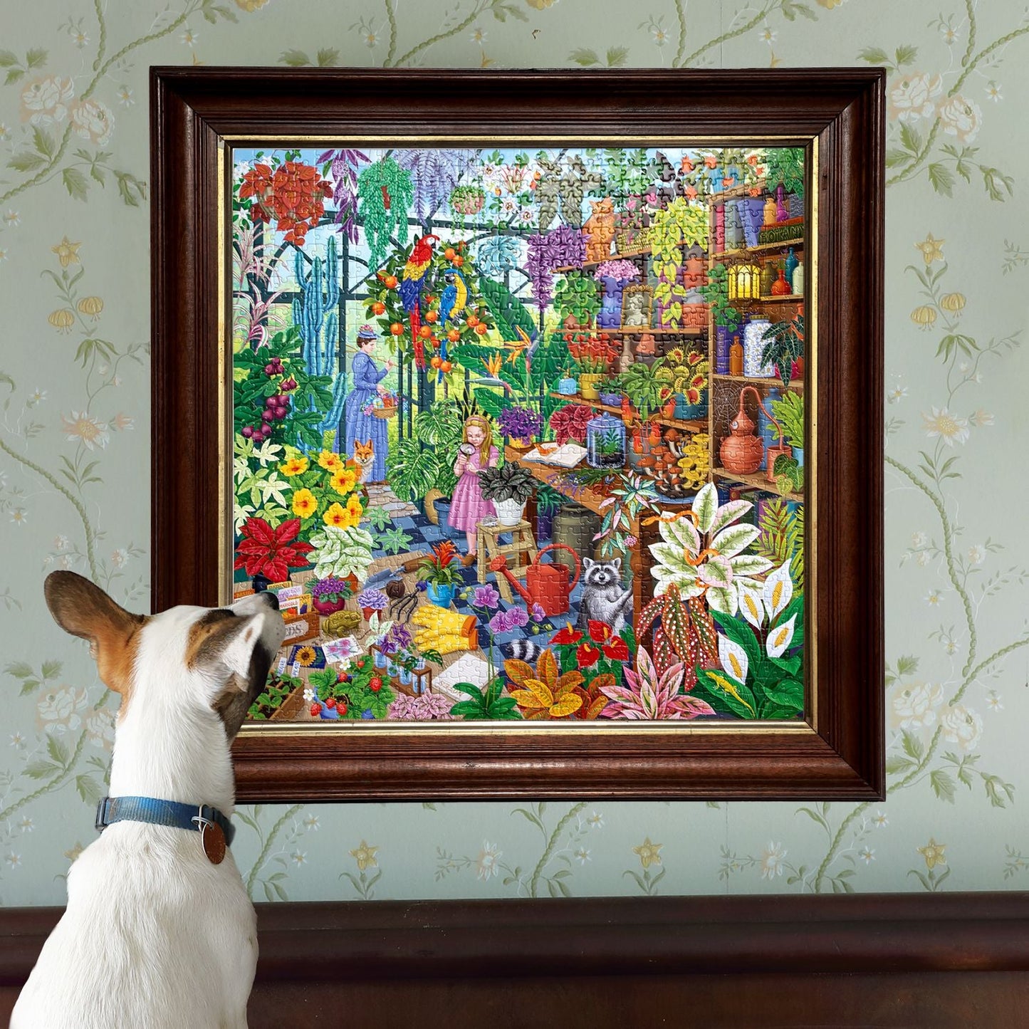 Alchemist's Greenhouse 1000 Piece Puzzle by eeBoo | Unique Beautiful Gifts
