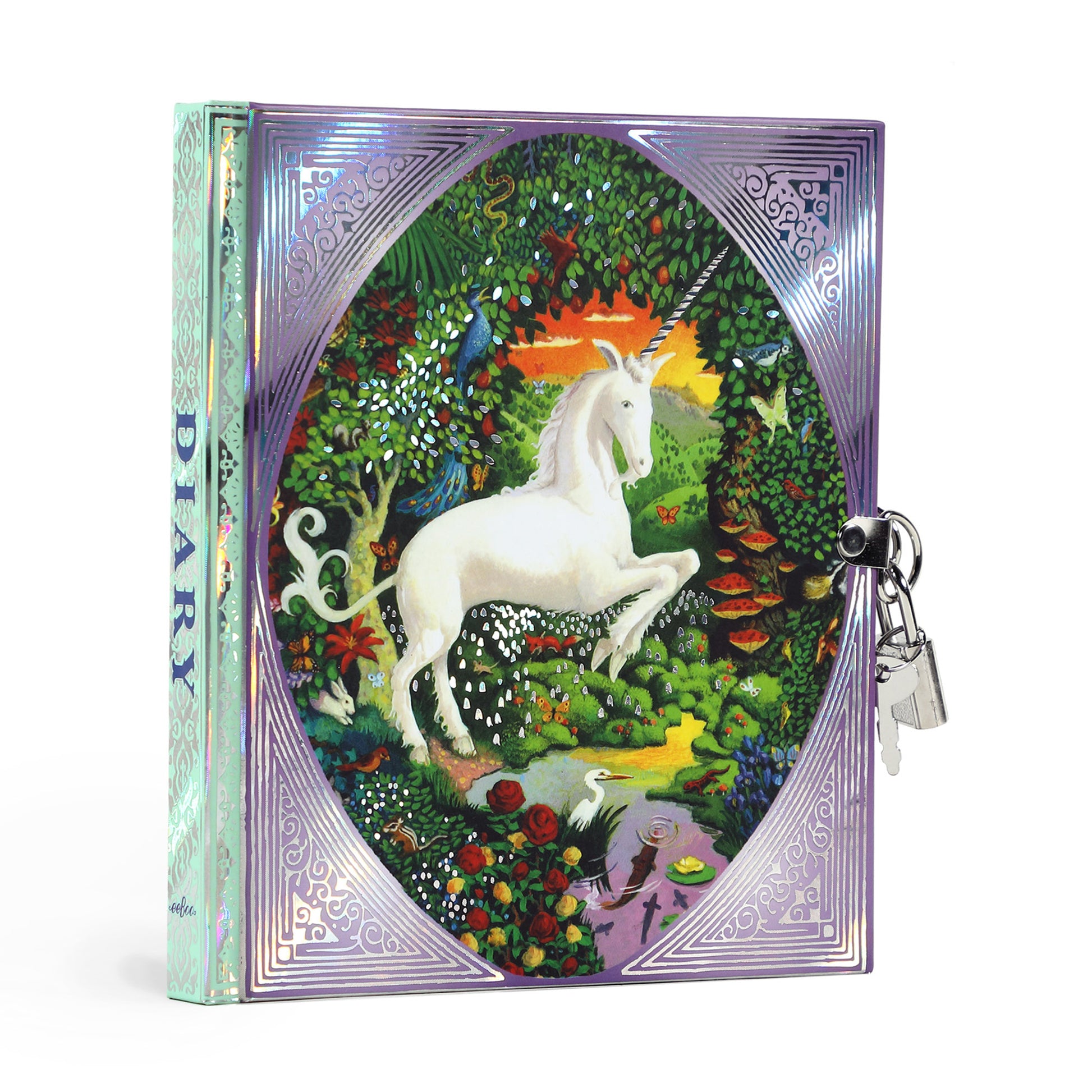 Unicorn Locking Journal Diary  eeBoo