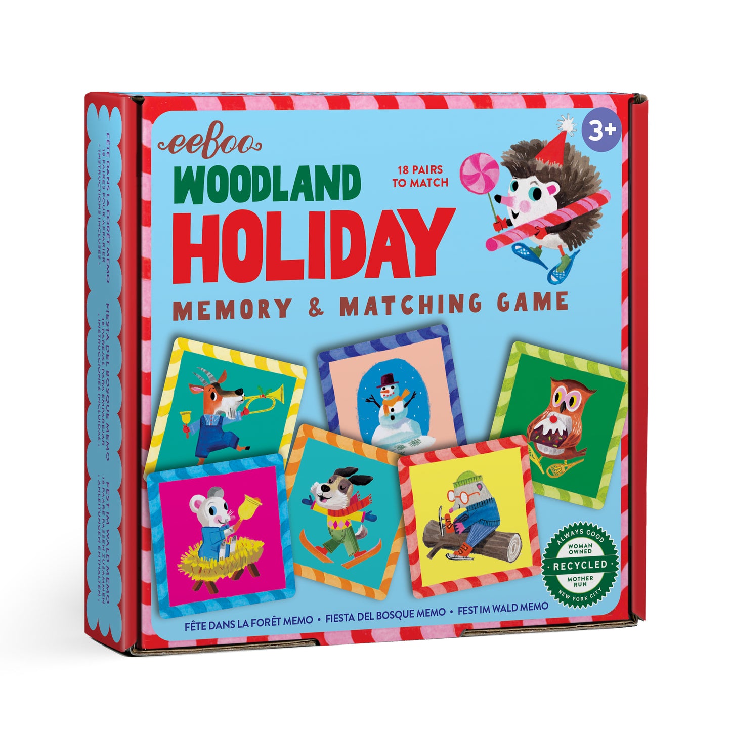 Woodland Holiday Little Square Memory Game | Unique Gifts for Kids