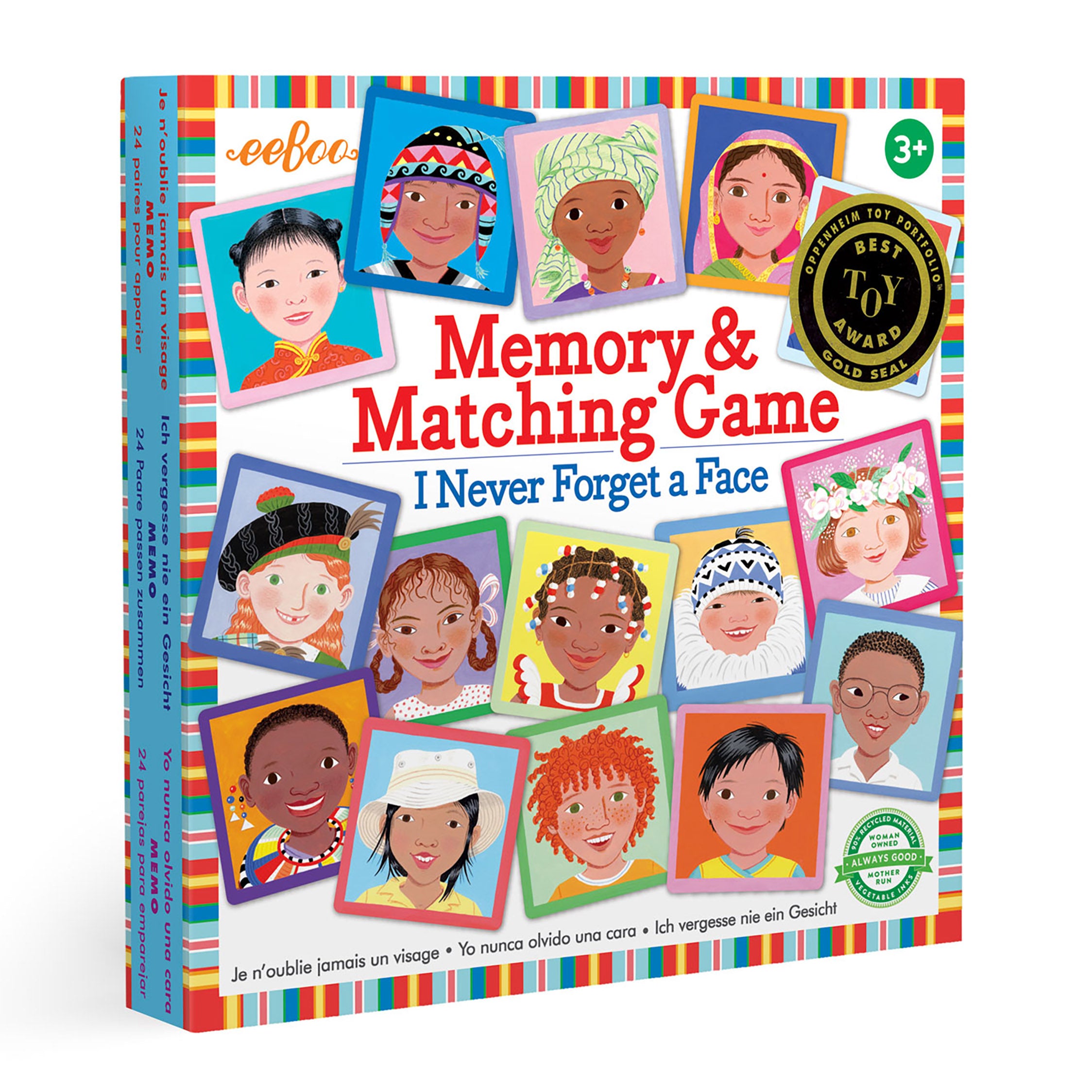 I Never Forget a Face Award Winning Memory and Matching Game by eeBoo