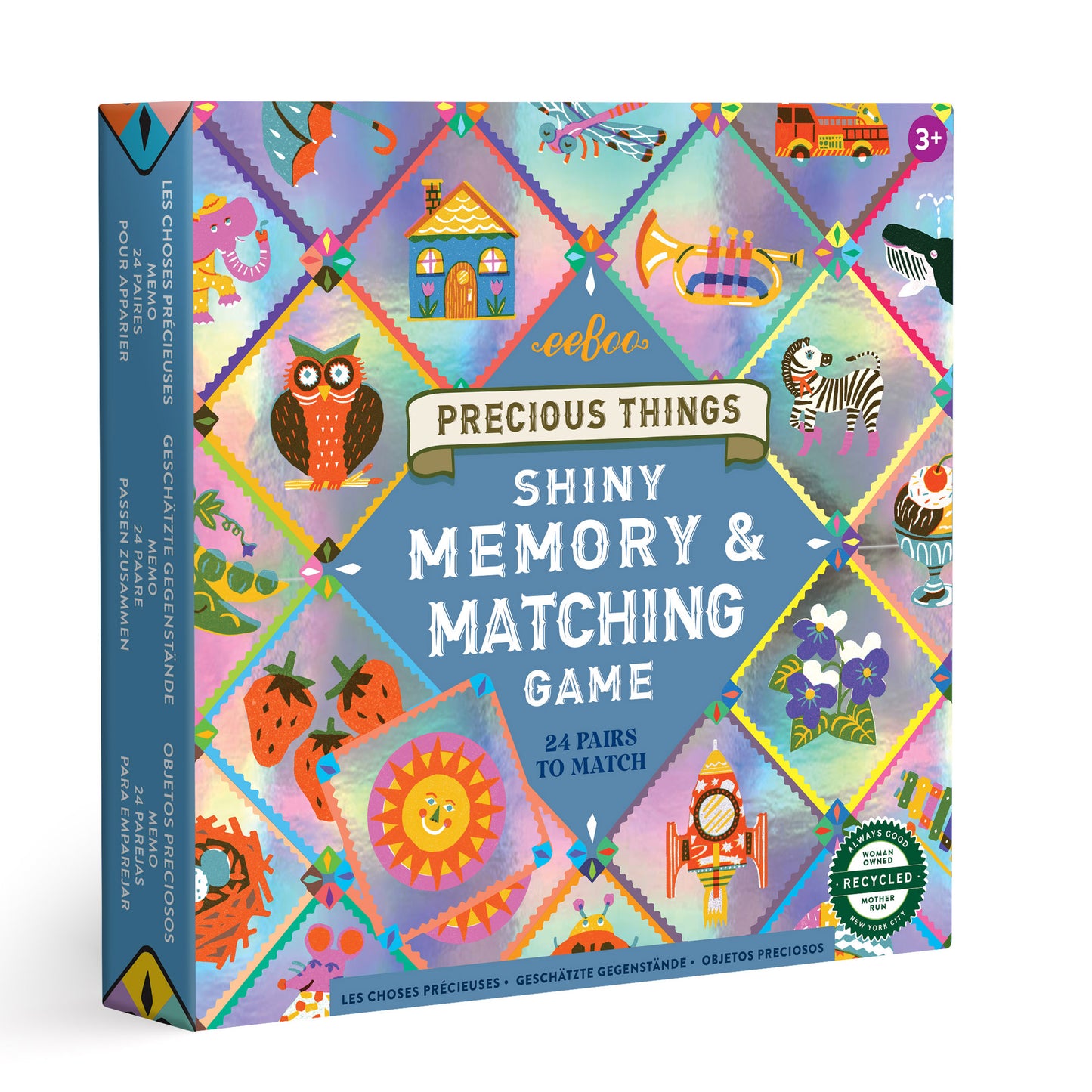 Precious Things Memory & Matching Game | eeBoo Gifts for Kindergartner Kids 5+ | Builds Basic Skills