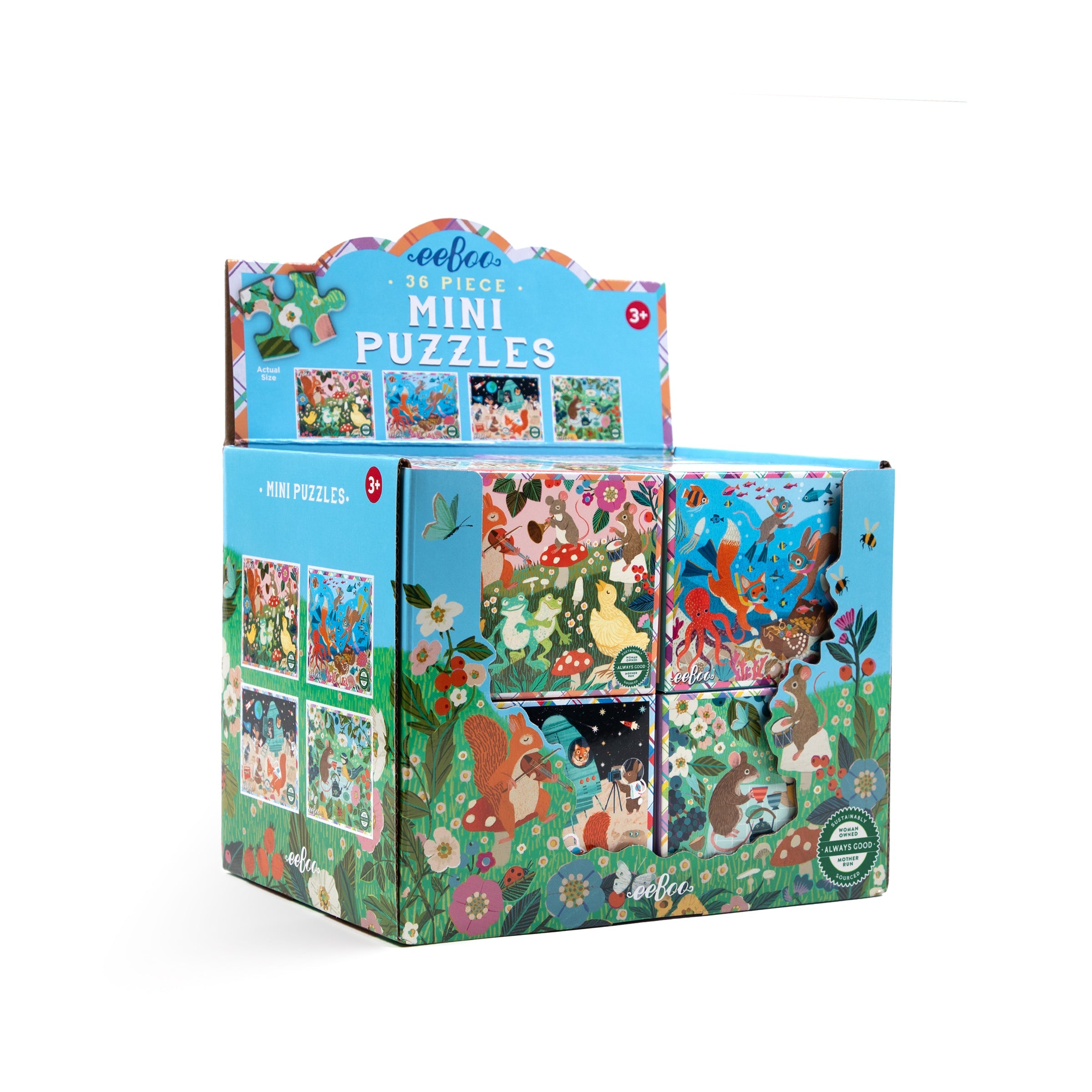 Mini 36pc Victoria Puzzle Assortment (16) by eeBoo | Unique Fun Gifts