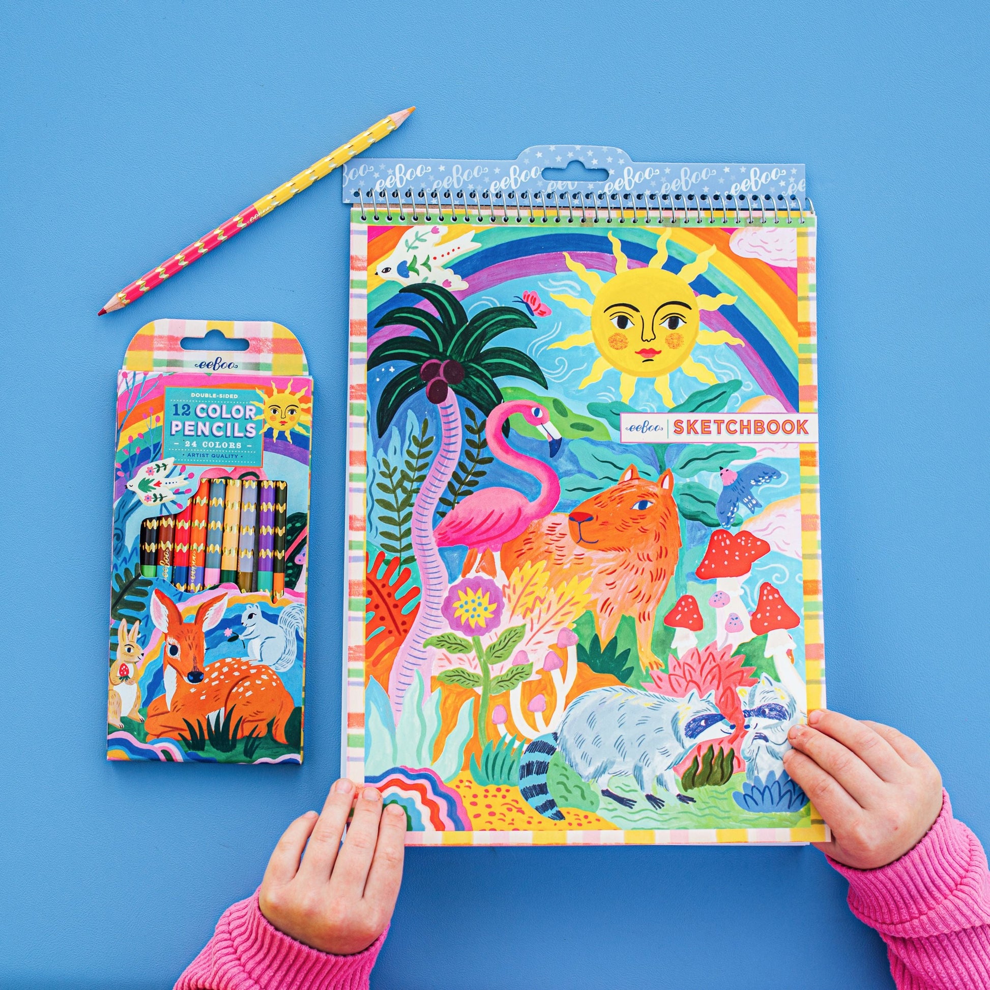 Capybara & Sun Sketchbook by eeBoo | Unique Fun Gifts