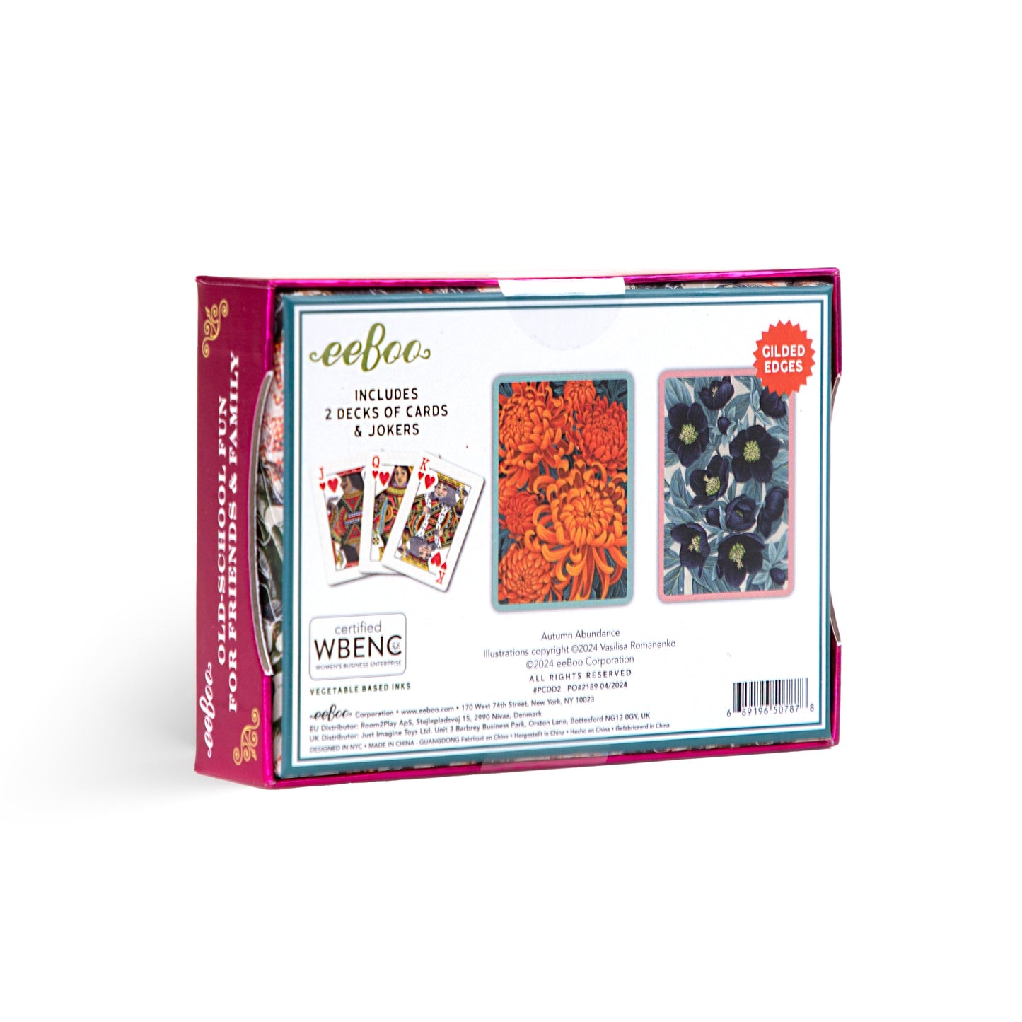 Autumn Abundance Playing Cards by eeBoo | Unique Fun Gifts