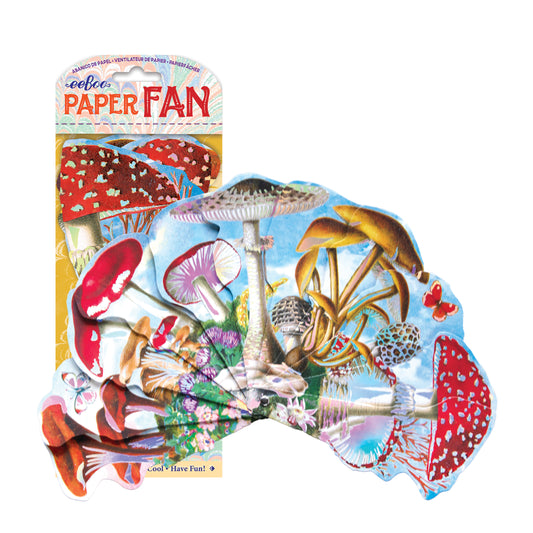 Artist Paper Fan Bundle Mushroom (6) by eeBoo | Unique Fun Gifts