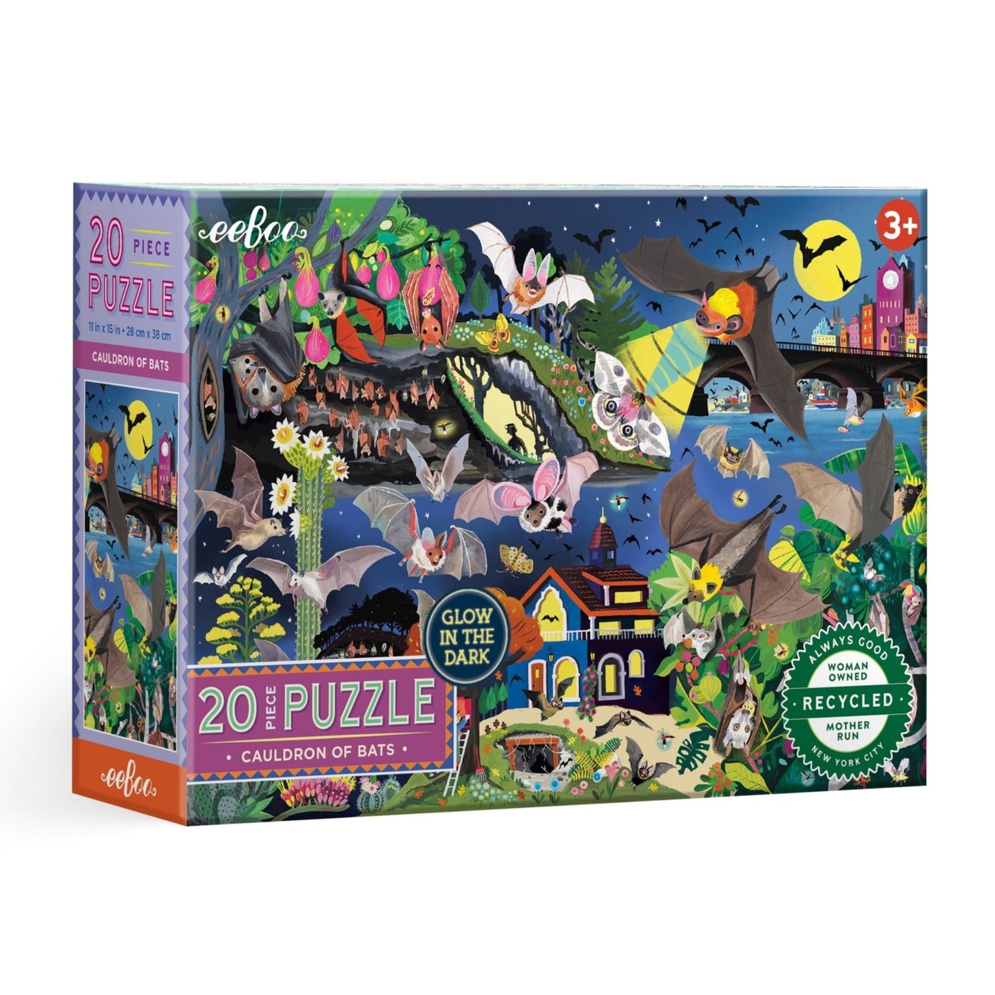 Cauldron of Bats 20 Piece Jigsaw Puzzle by eeBoo | Unique Fun Gifts