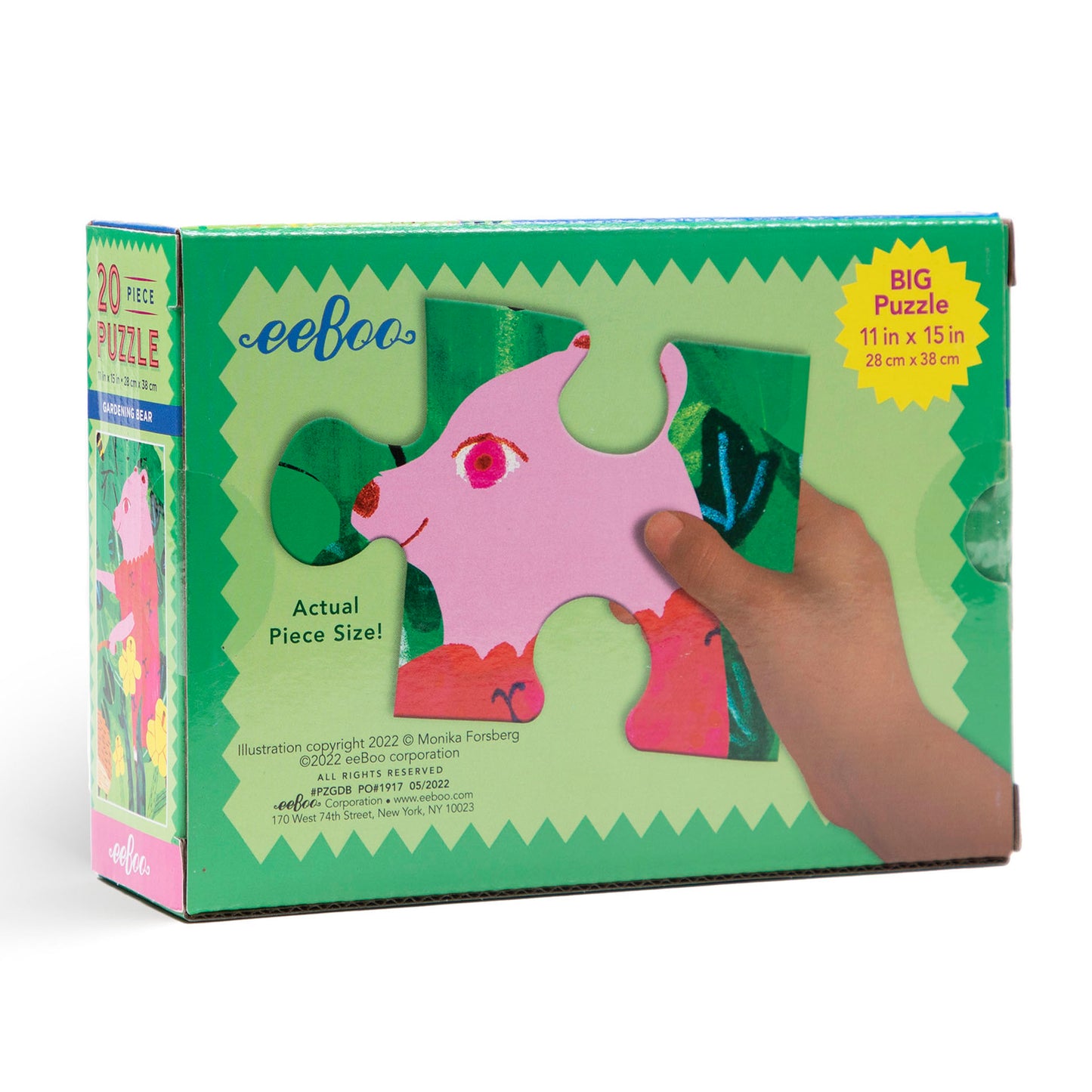 Gardening Bear 20 Piece Jigsaw Puzzle eeBoo Gifts for Kids 3+