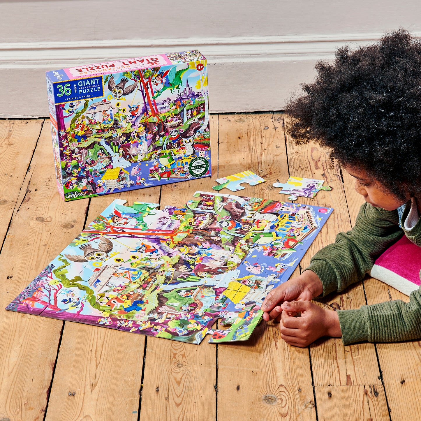 Fairies & Tales 36 Piece Giant Puzzle by eeBoo | Unique Fun Gifts