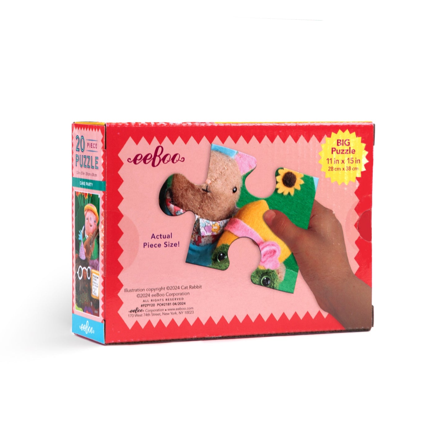 Cake Party 20 Piece Jigsaw Puzzle by eeBoo | Unique Fun Gifts