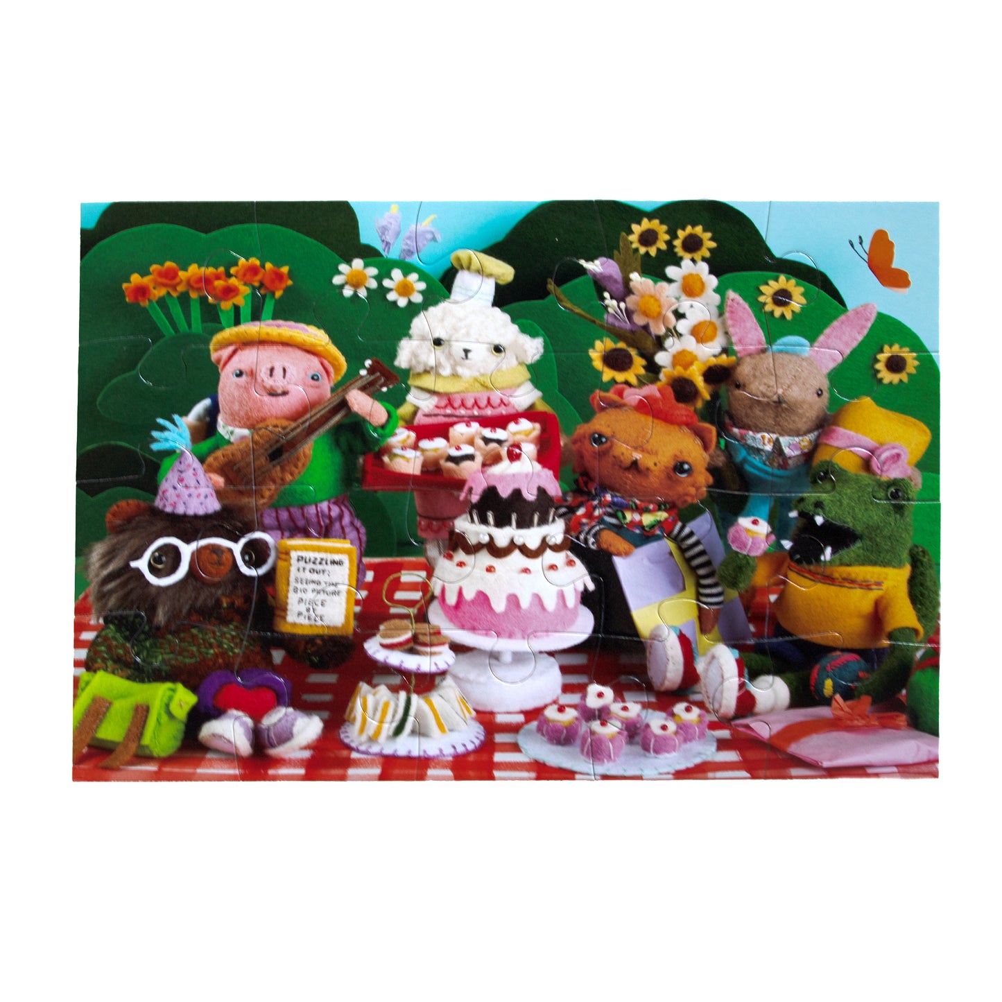 Cake Party 20 Piece Jigsaw Puzzle by eeBoo | Unique Fun Gifts