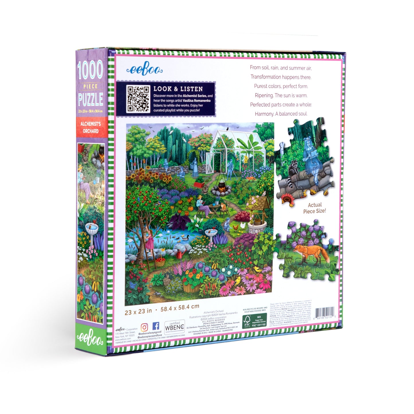 Alchemist's Orchard 1000 Piece Jigsaw Puzzle by eeBoo | Unique Fun Gifts