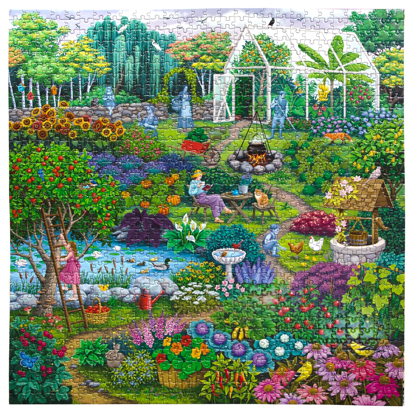 Alchemist's Orchard 1000 Piece Jigsaw Puzzle by eeBoo | Unique Fun Gifts
