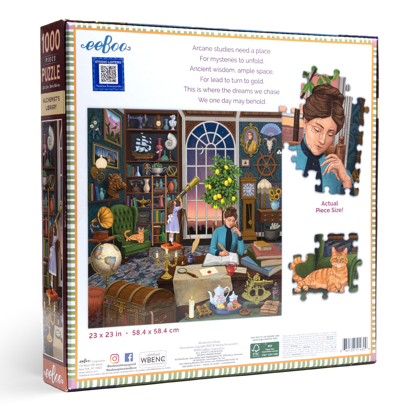 Alchemist's Library 1000 Piece Jigsaw Puzzle | Unique Gifts for Women