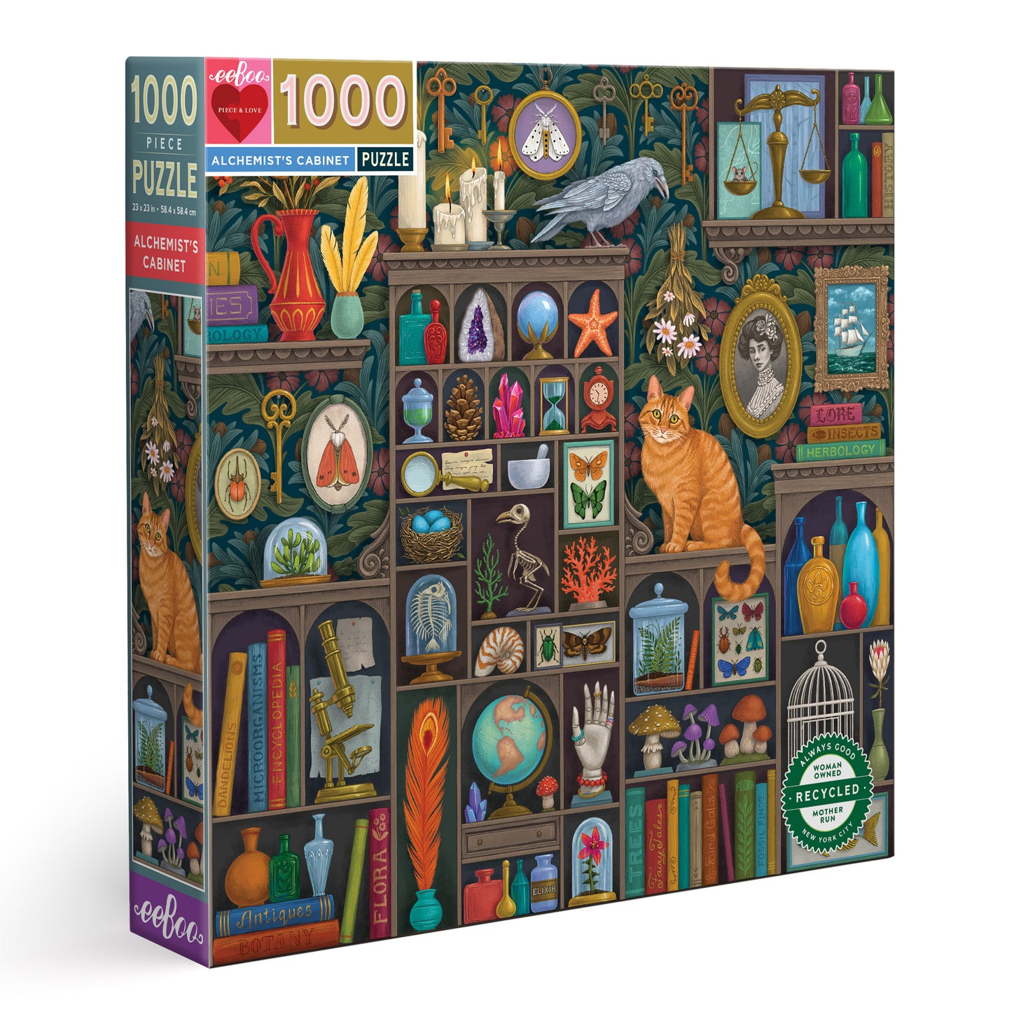 Alchemist's Cabinet 1000 Piece Jigsaw Puzzle | eeBoo Piece & Love | Makes a Great Gift