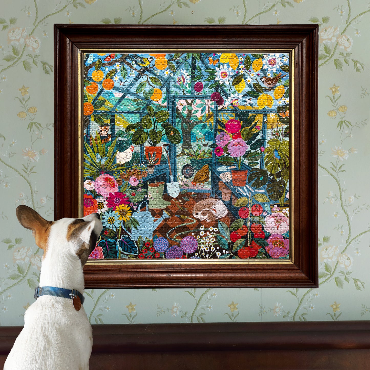 English Greenhouse 1000 Piece Jigsaw Puzzle by eeBoo | Unique Fun Gifts