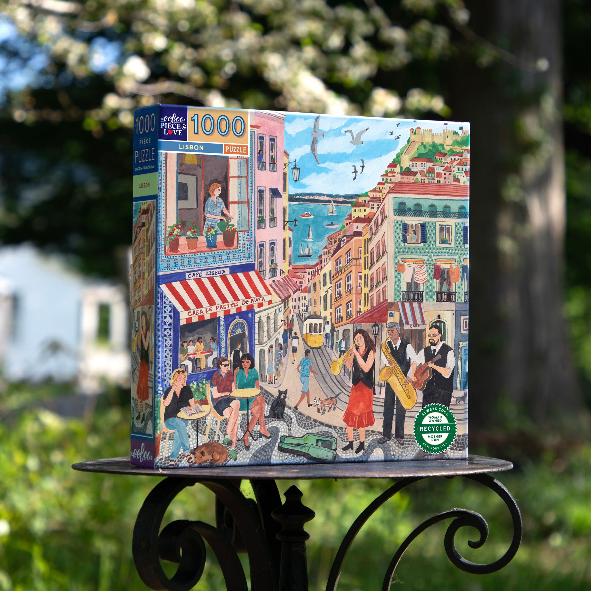 Lisbon Portugal 1000 Piece Jigsaw Puzzle | eeBoo Piece & Love Unique Gifts for Adults