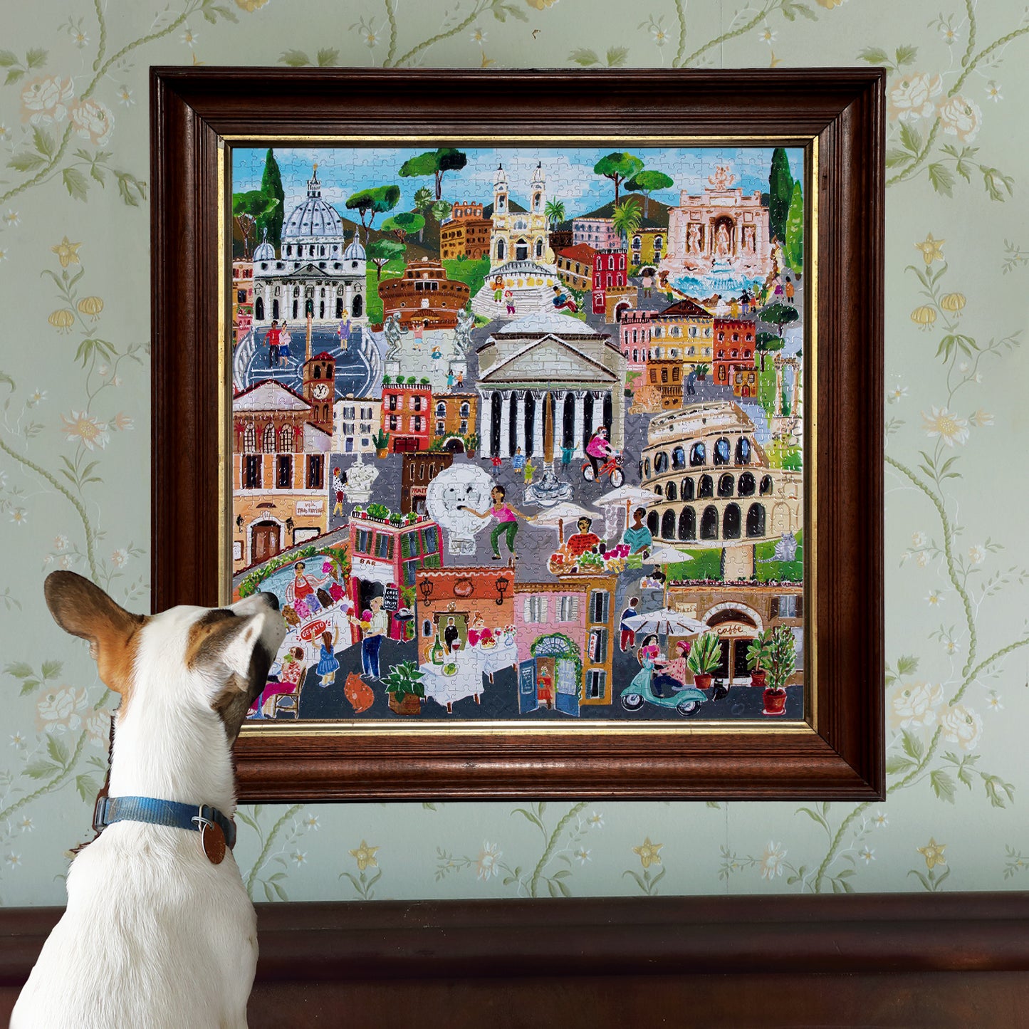Rome Italy 1000 Piece Jigsaw Travel Puzzle | eeBoo Piece & Love | Amazing Gifts for Travel Lovers