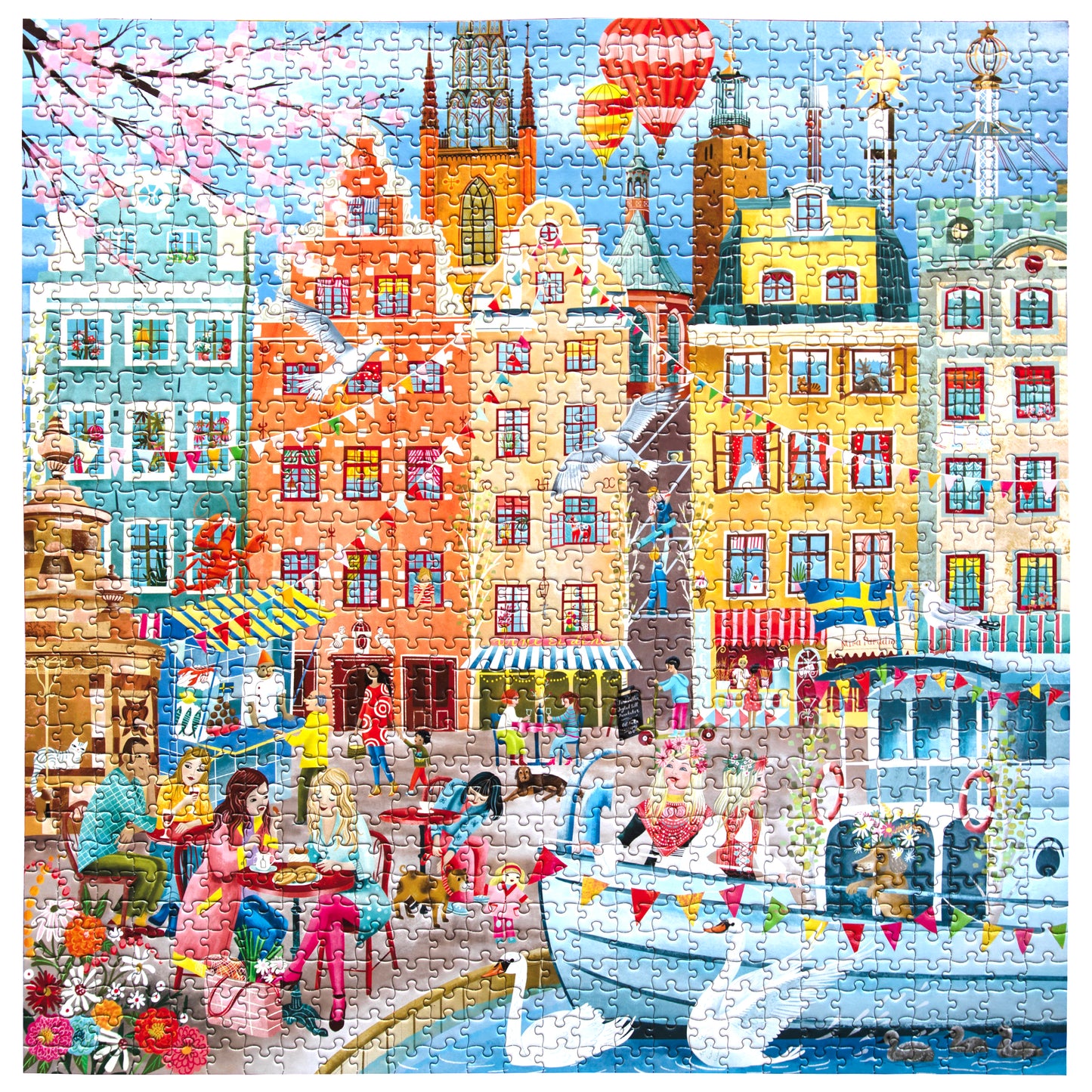 Stockholm Sweden 1000 Piece Jigsaw Puzzle by eeBoo | Unique Fun Gifts