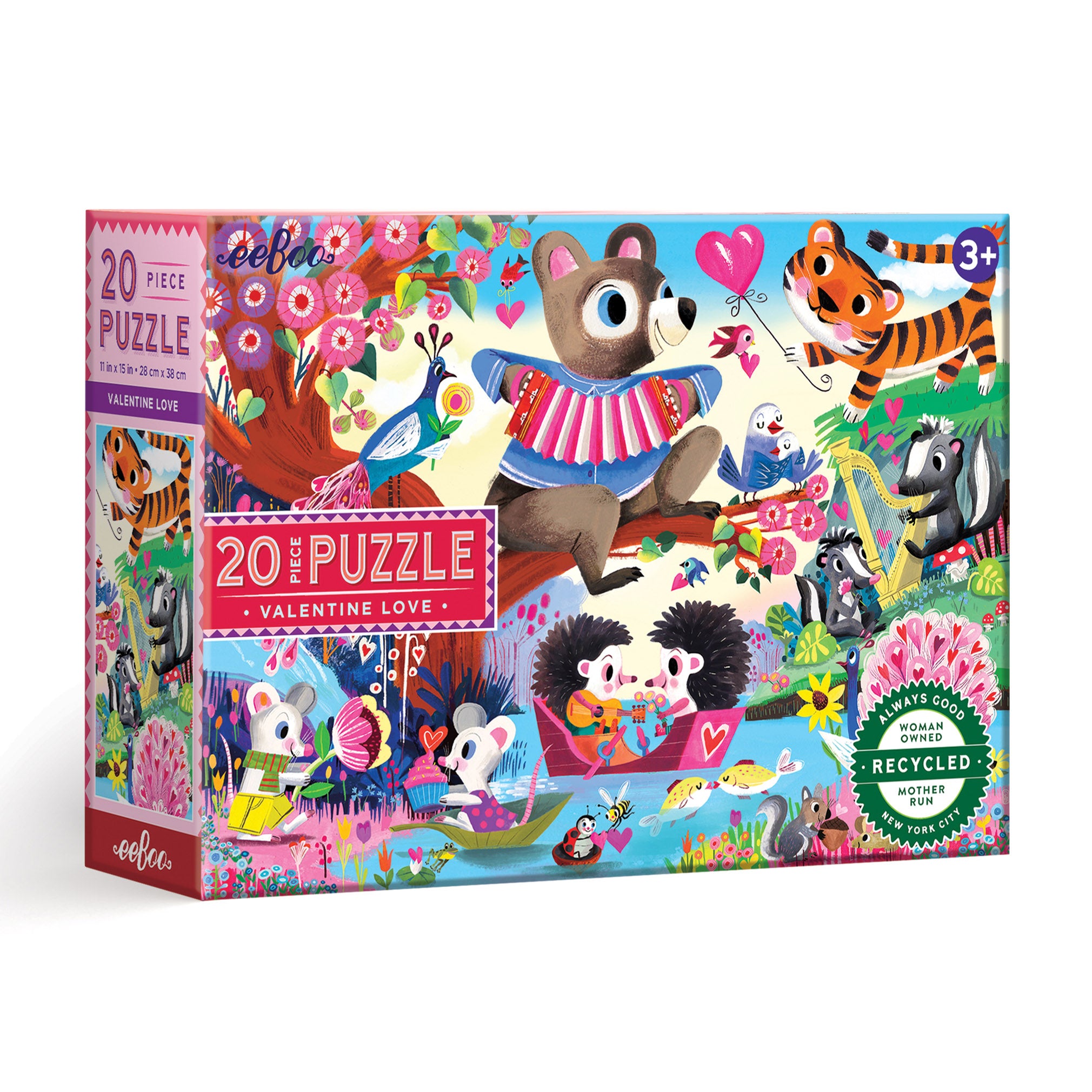 Valentine Love 20 Piece Jigsaw Puzzle | Fun Unique Gifts for Kids 3+