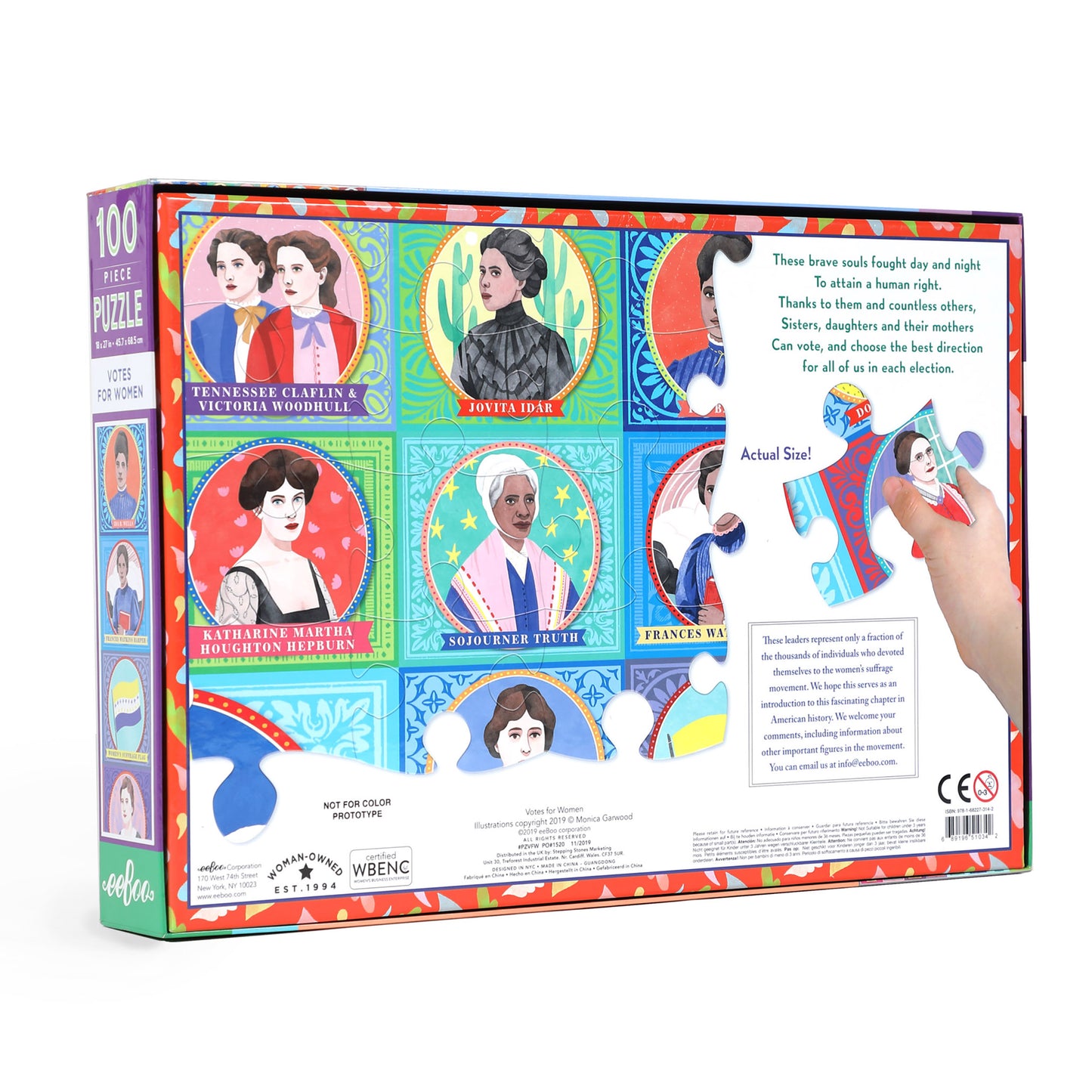 DISCO Votes for Women 100 Piece Puzzle eeboo-store